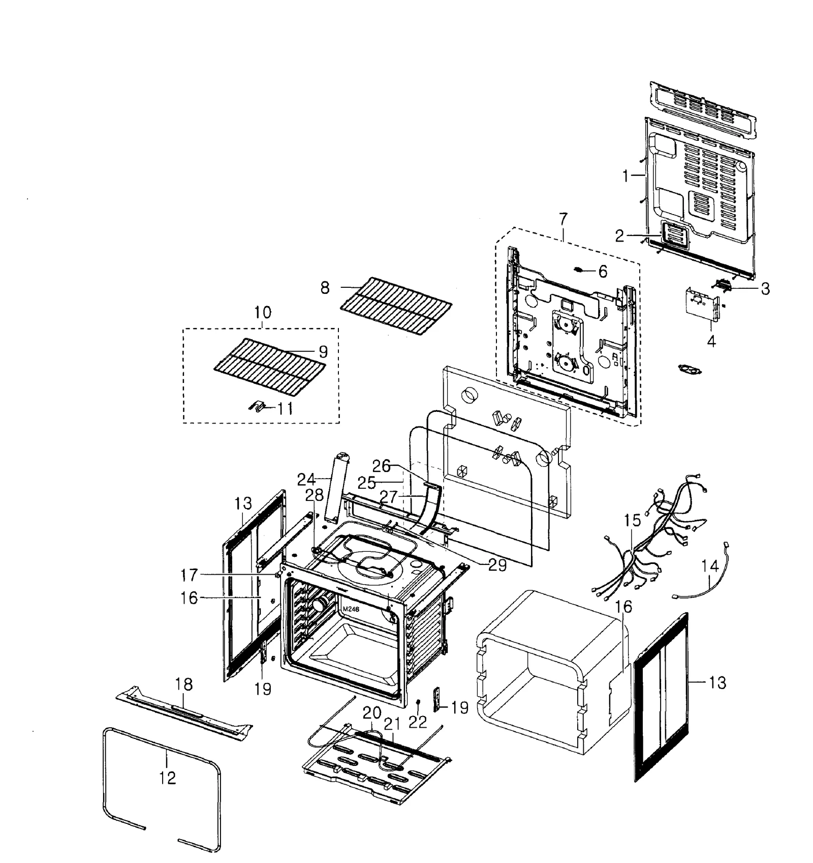 Main Back Cover Assembly FE-R300