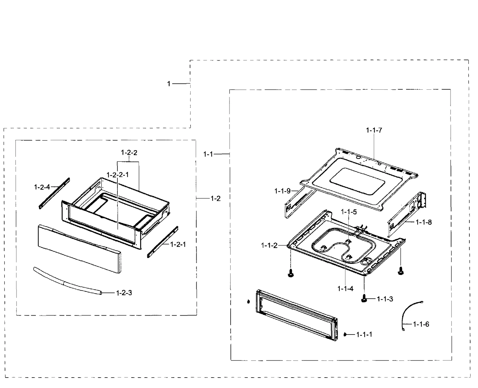 Main Drawer Assembly - NE597N0PBSR