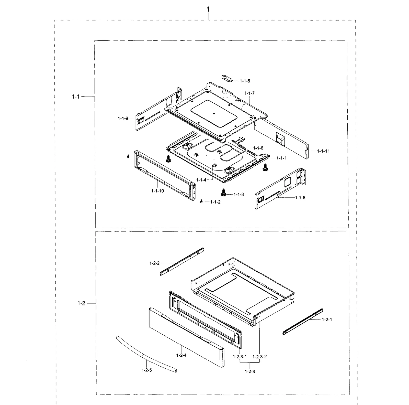 Cavity Drawer Coating Assembly