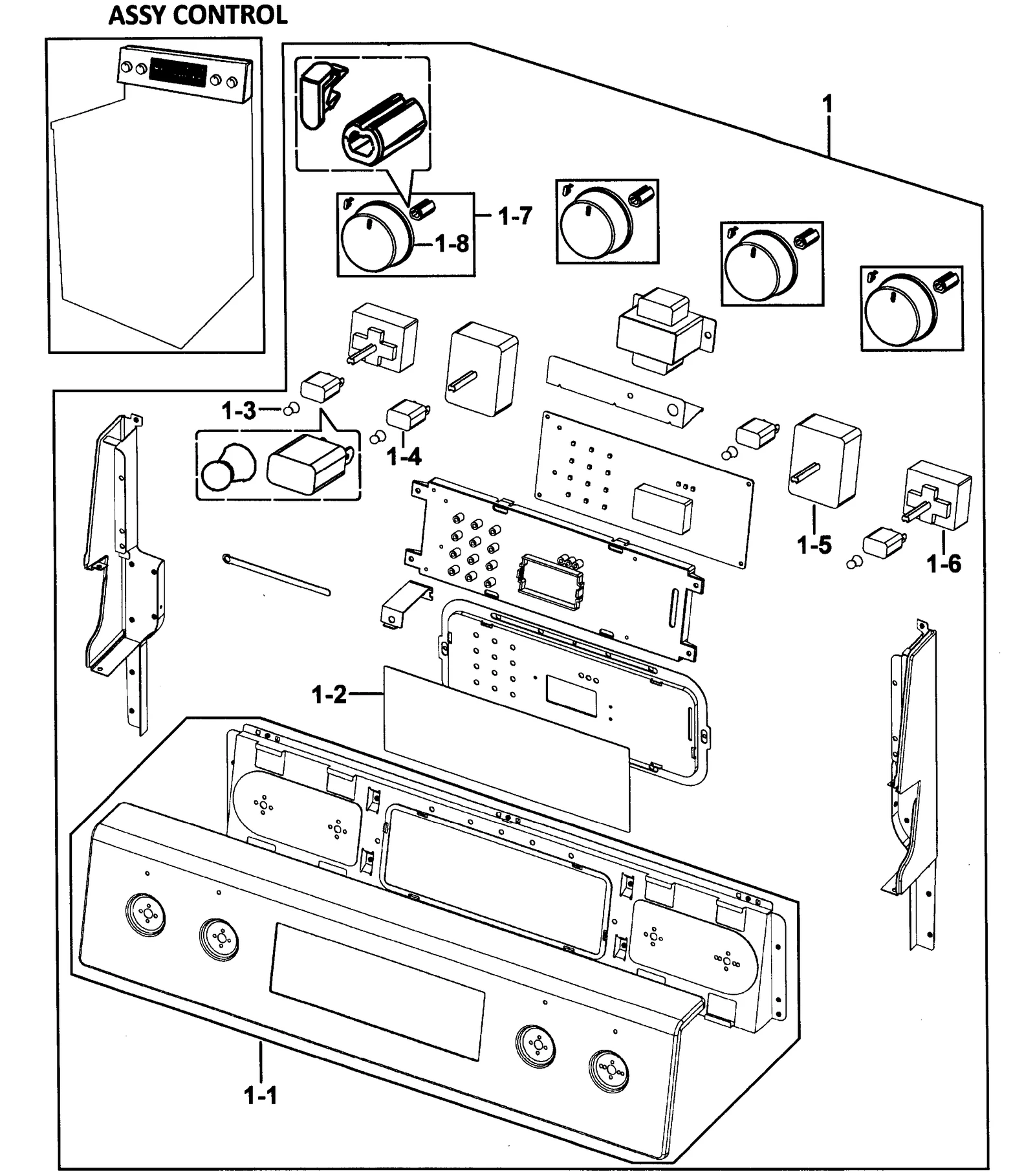 Assembly CONTROL PANEL SUB;FTQ352I