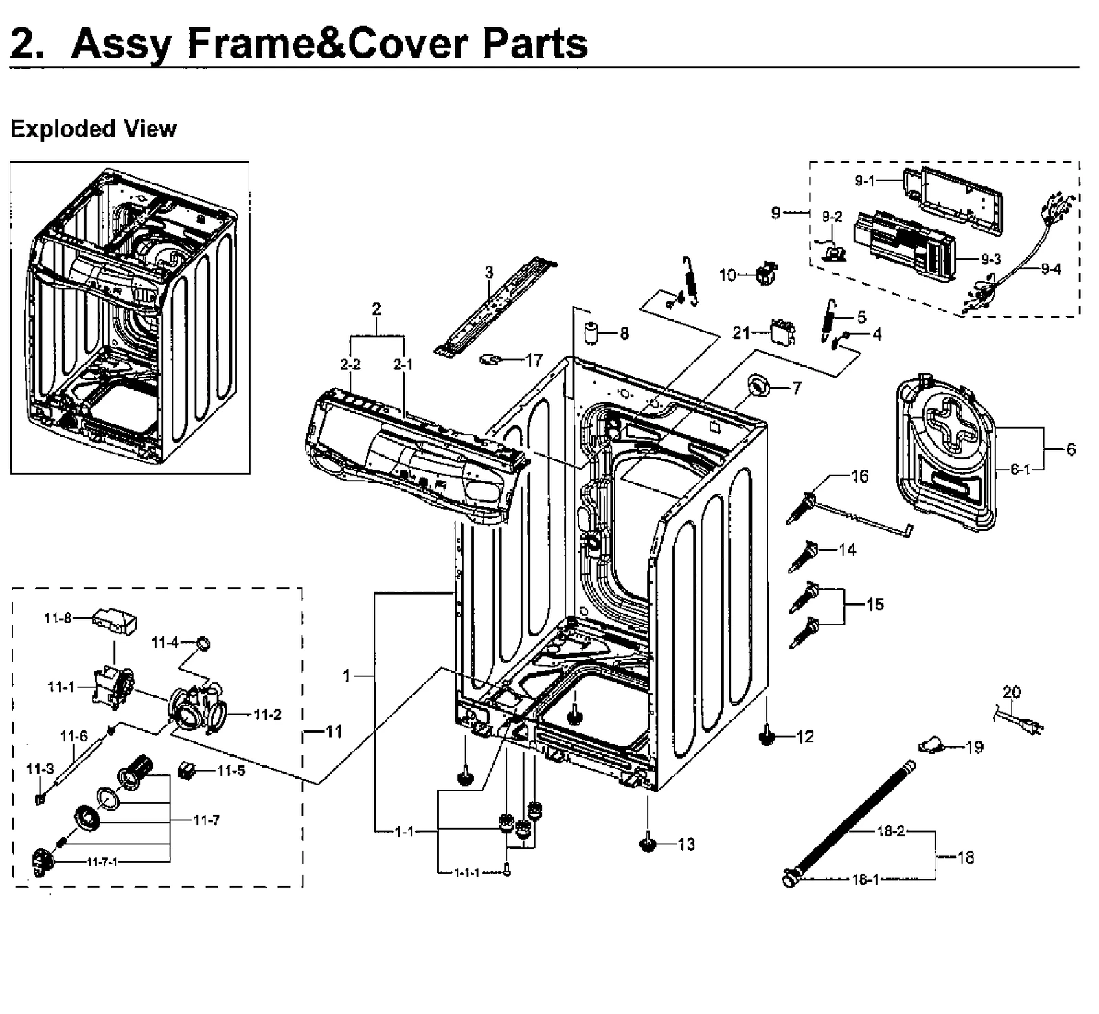 Frame Assembly WF5500M WF45M5500