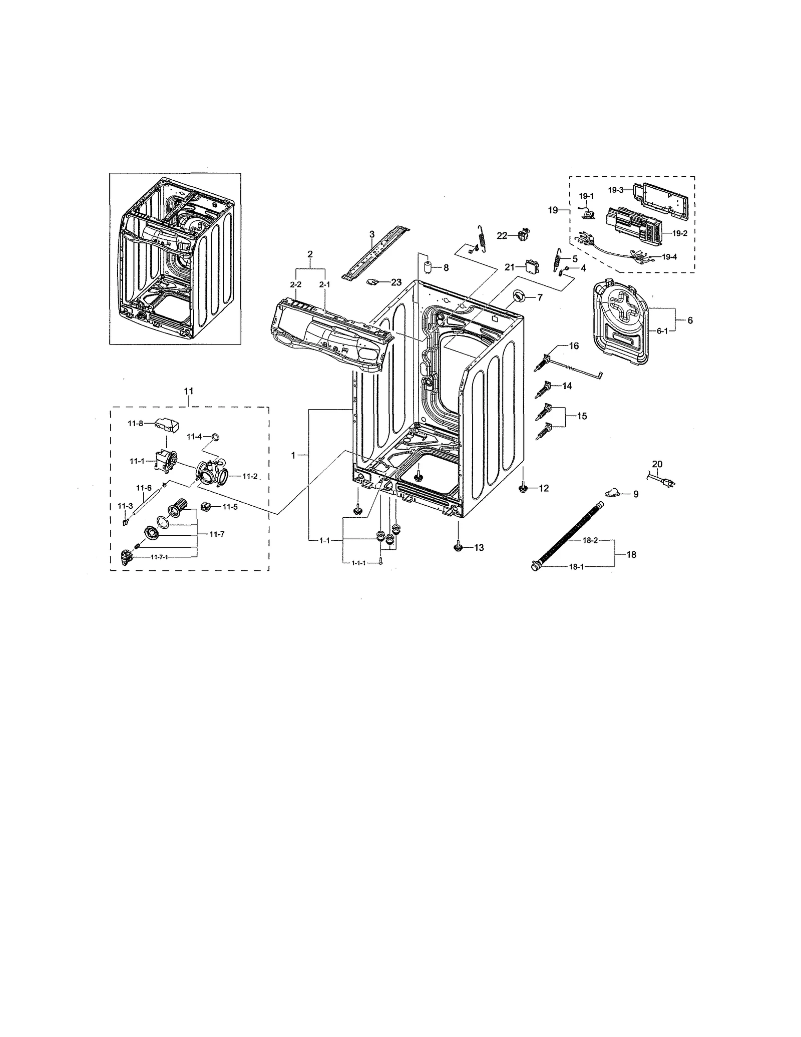 Frame Assembly WF5500M WF45M5500
