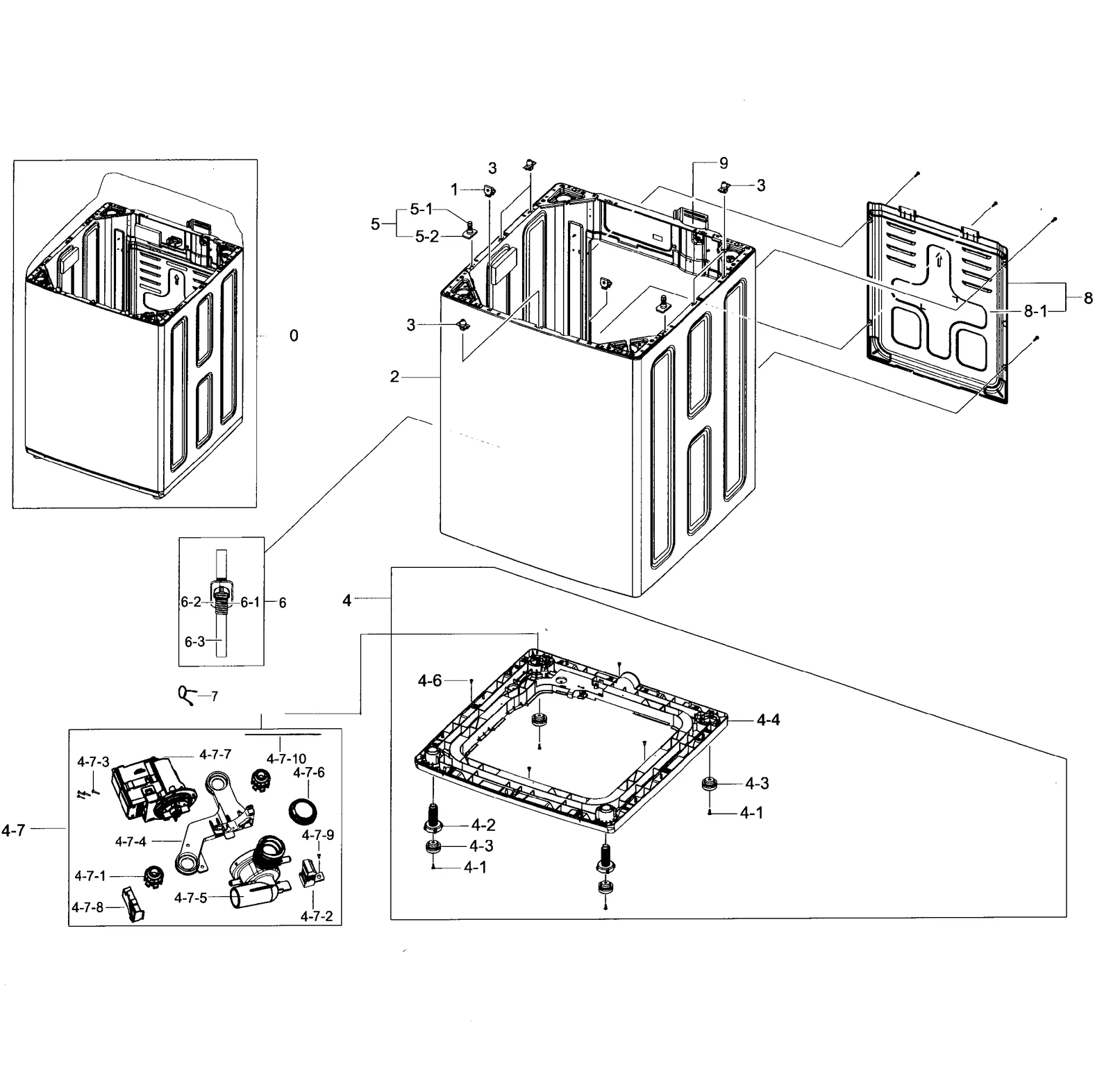 Frame Assembly WA50F9A8DSP/A2