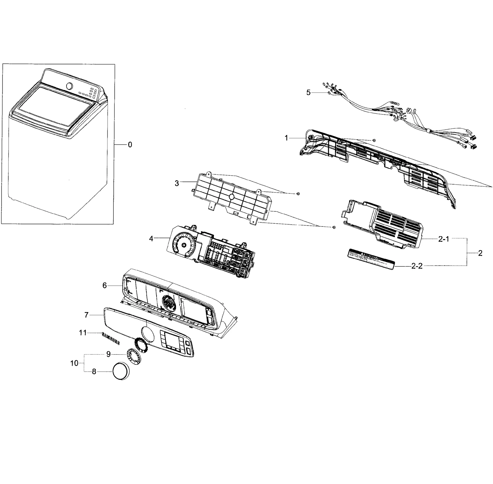 Assembly S.PANEL CONTROL;WA45K7000