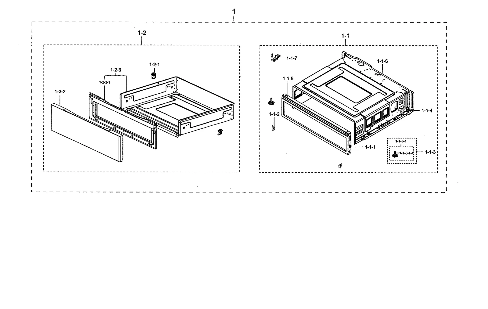 Assembly Main Drawer NE59N6630SS