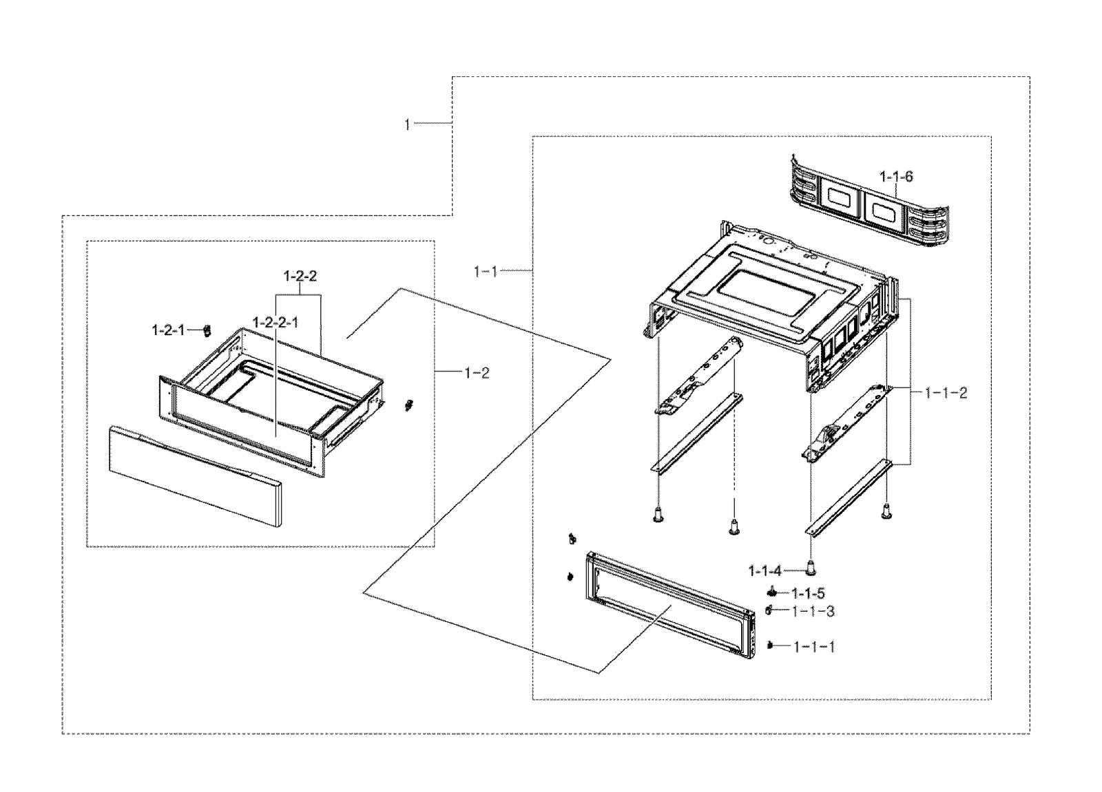 Drawer Cavity Assembly FCQ321