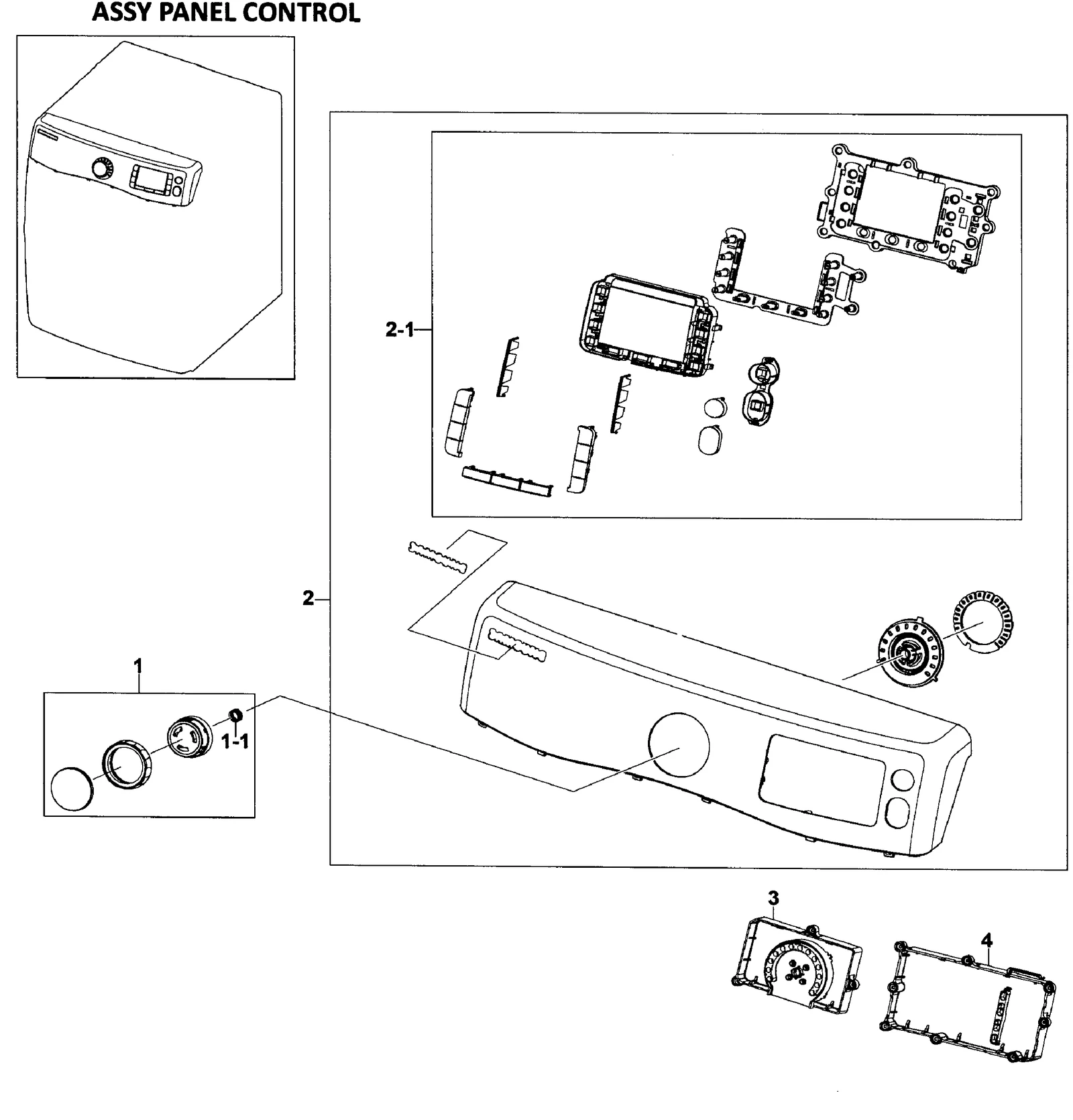 Assembly S.PANEL CONTROL;GRACE DRY