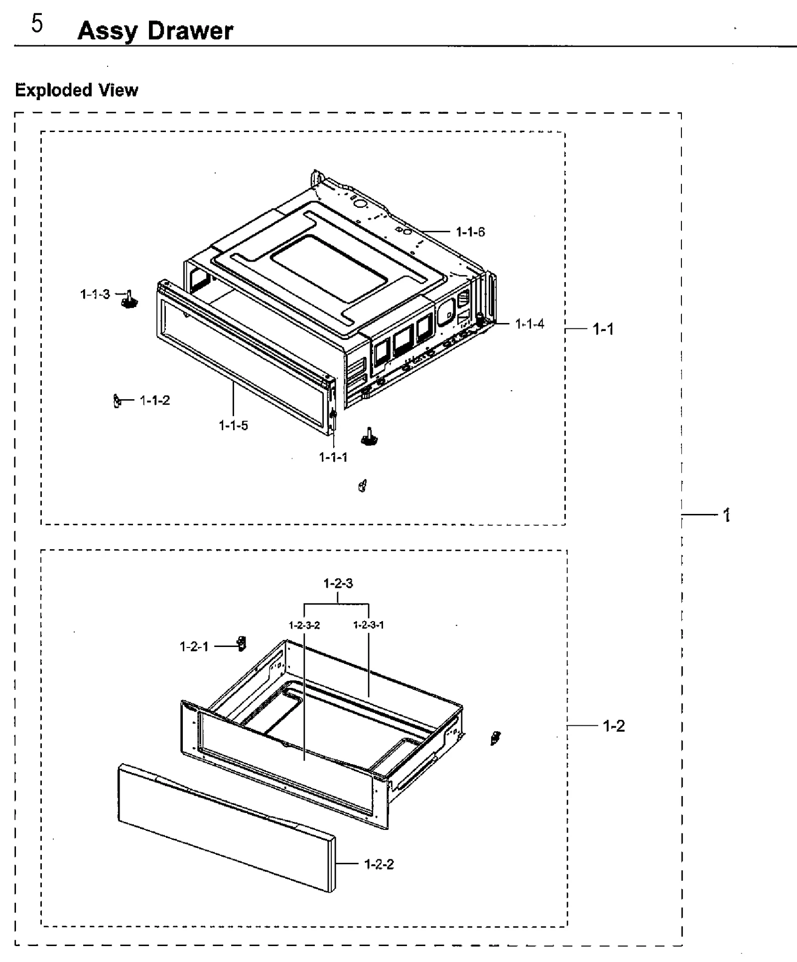 Assembly Main Drawer NE59M4320SG
