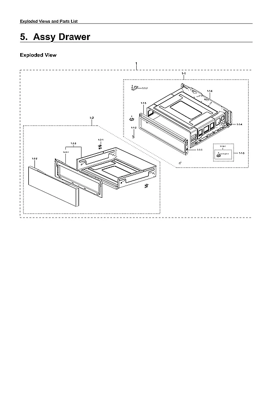 Assembly Main Drawer NE59M4320SG