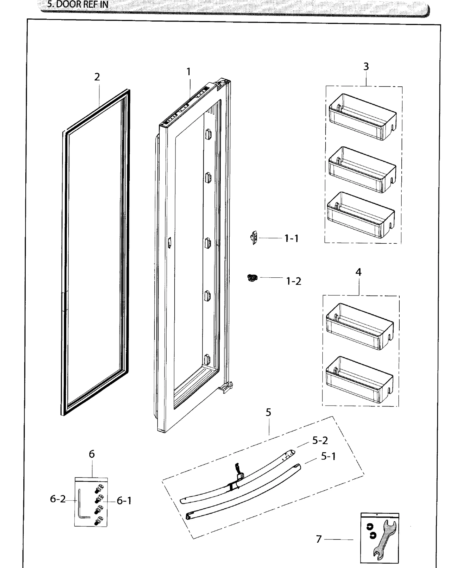 Right Door Foam Assembly