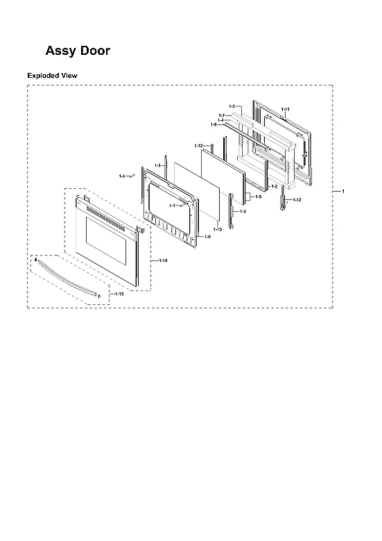 Door Assembly NX58R9311SS