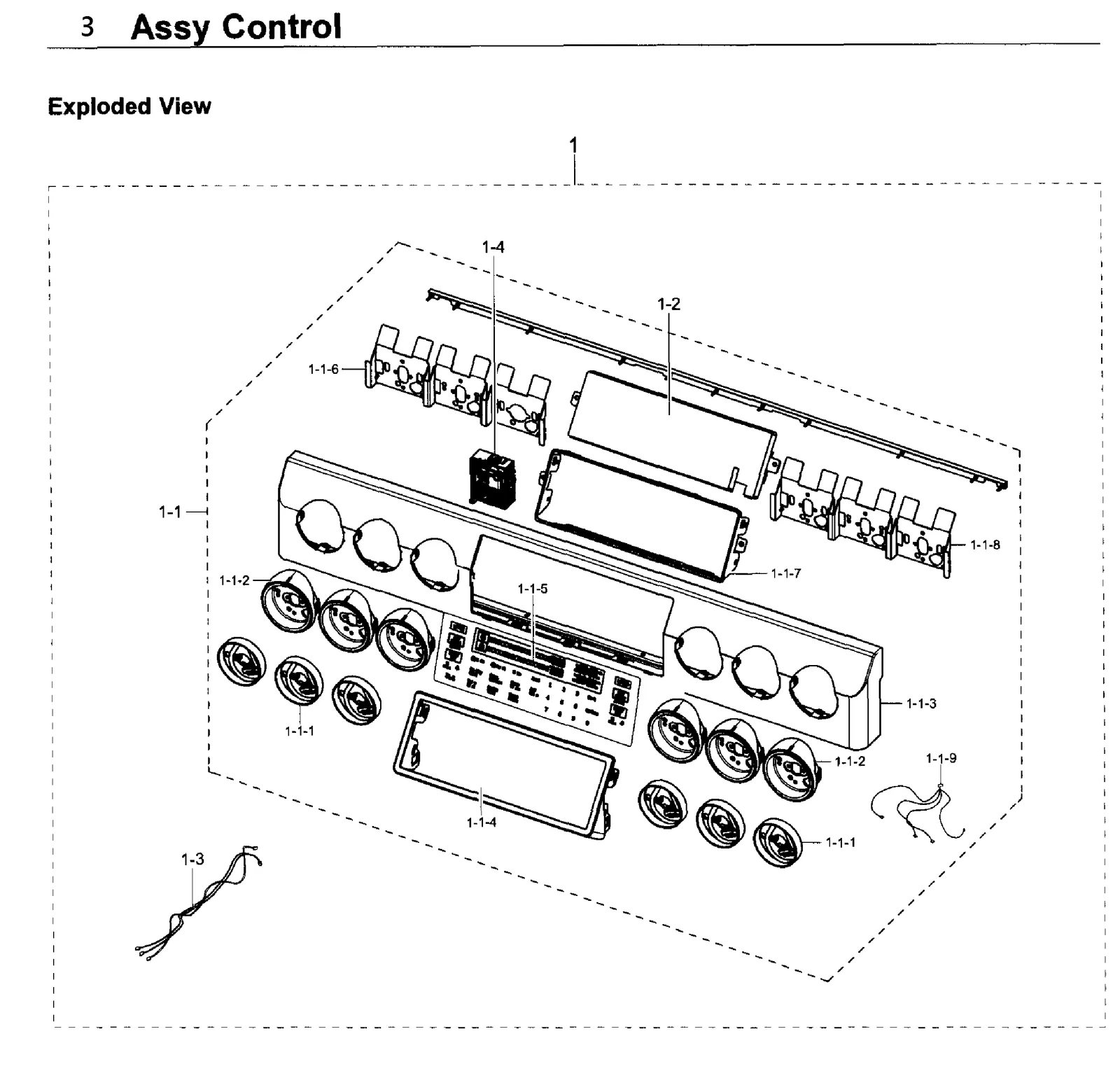 Assembly CONTROL BOX;NX58K9850SG,S