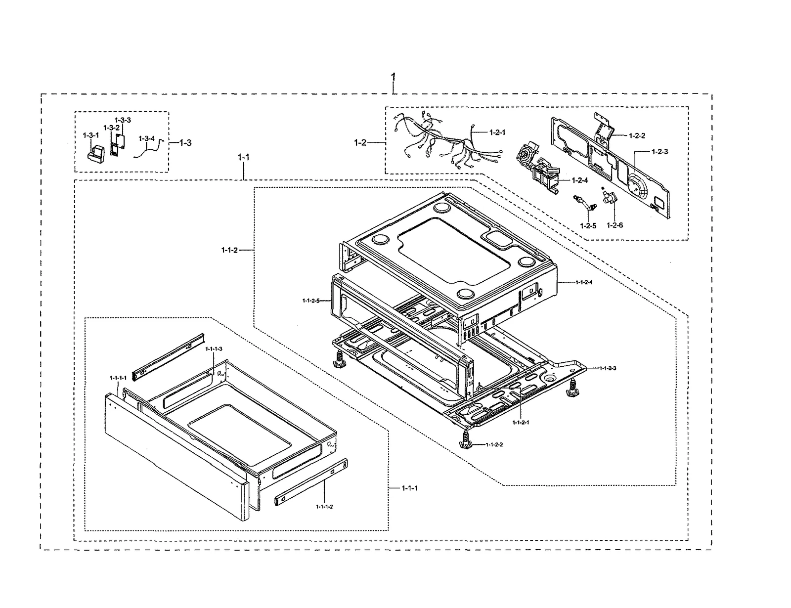 Drawer Assembly NX58R9421ST Slide