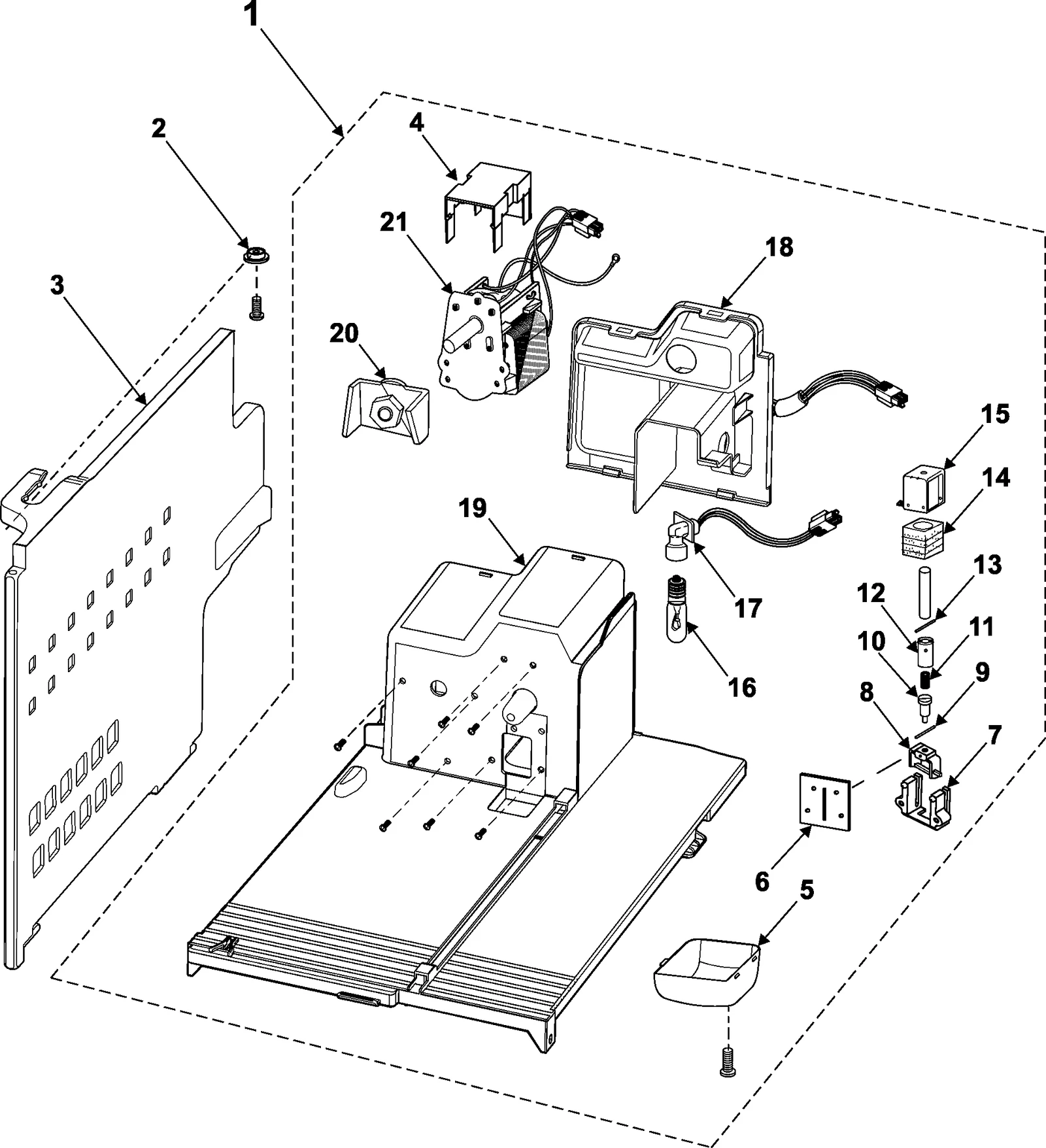 Auger Motor Cover Assembly