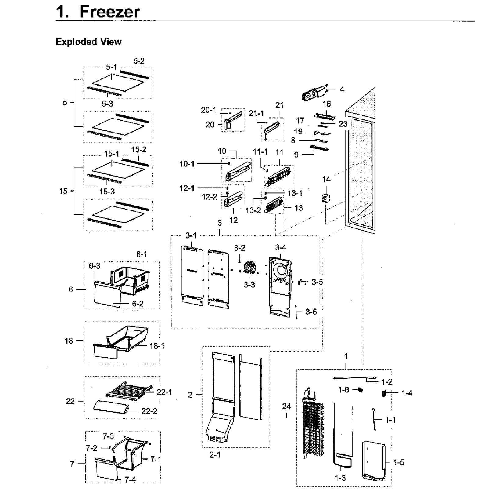 Upper Left Rail Assembly
