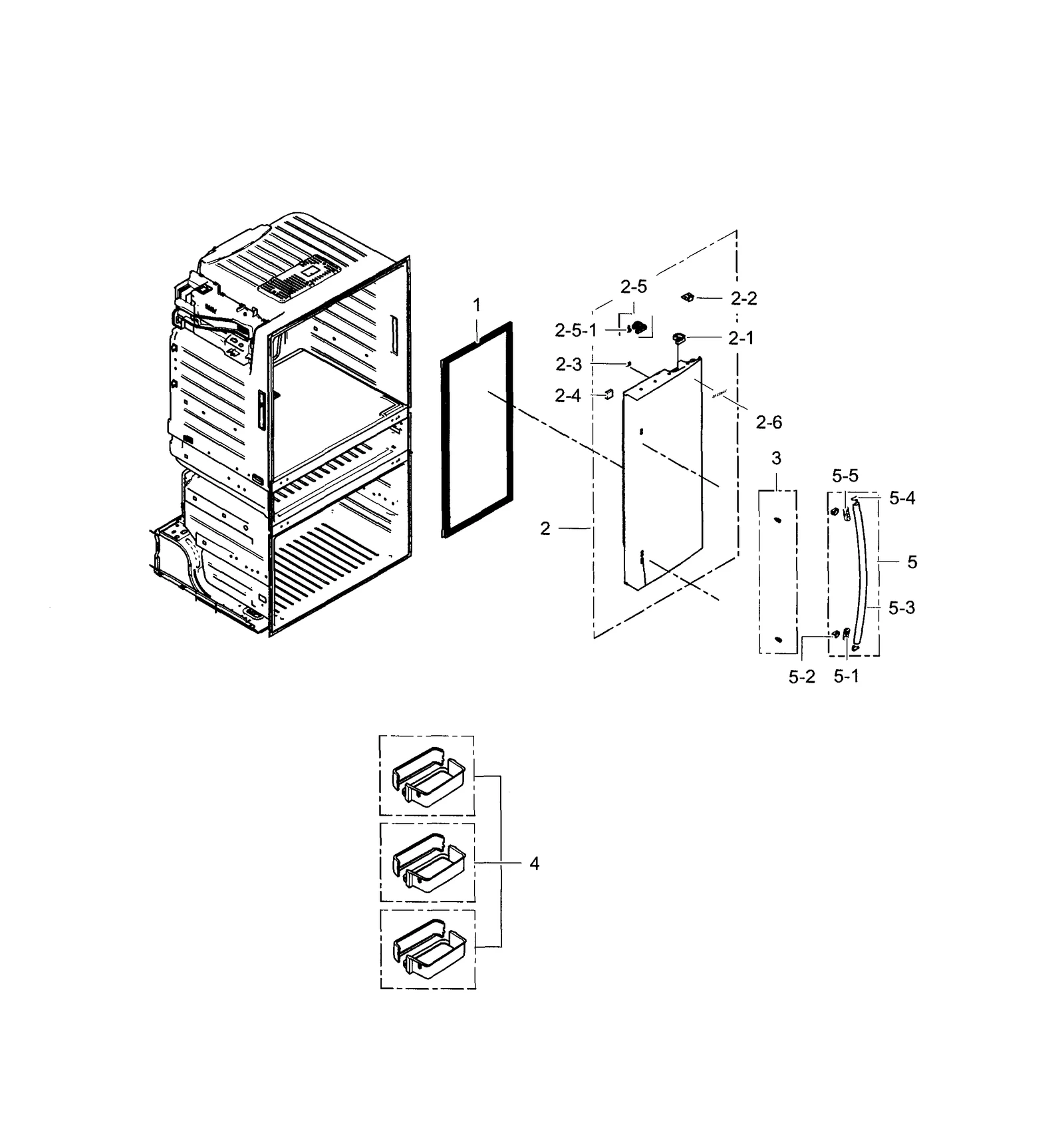 Right Door Foam Assembly