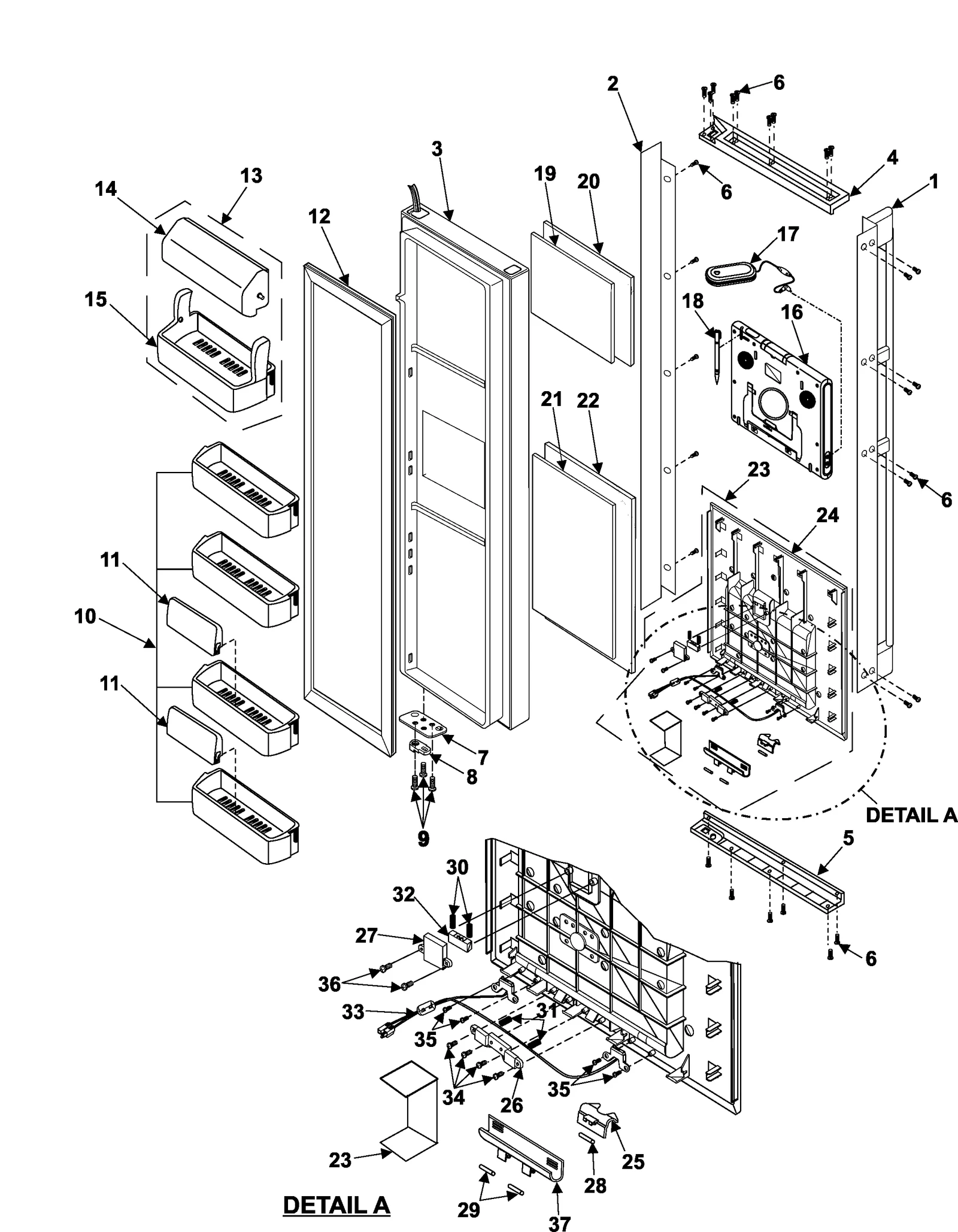 Door Chassis Assembly Upper