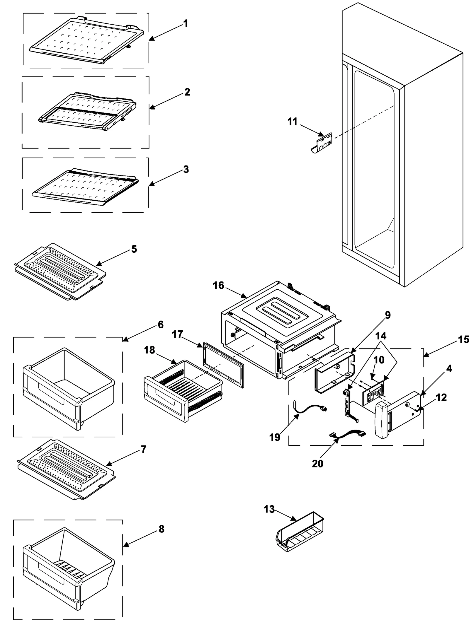 Low Vegetable Cover Assembly