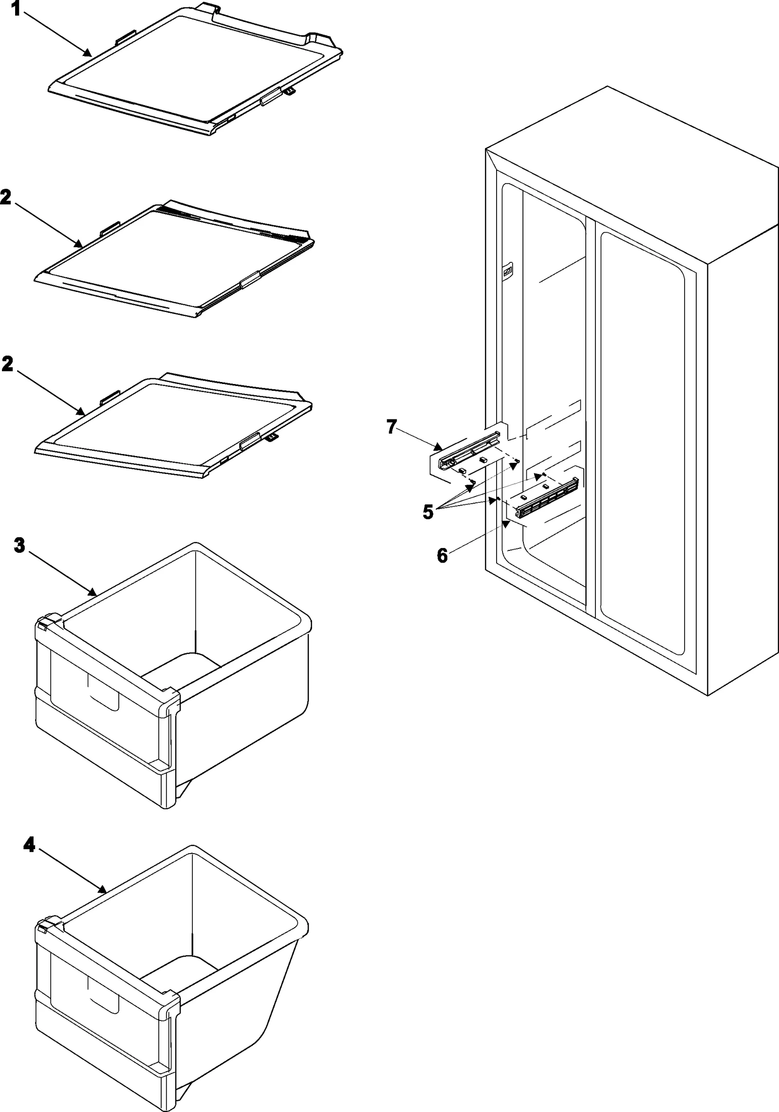 Basket Rail Assembly