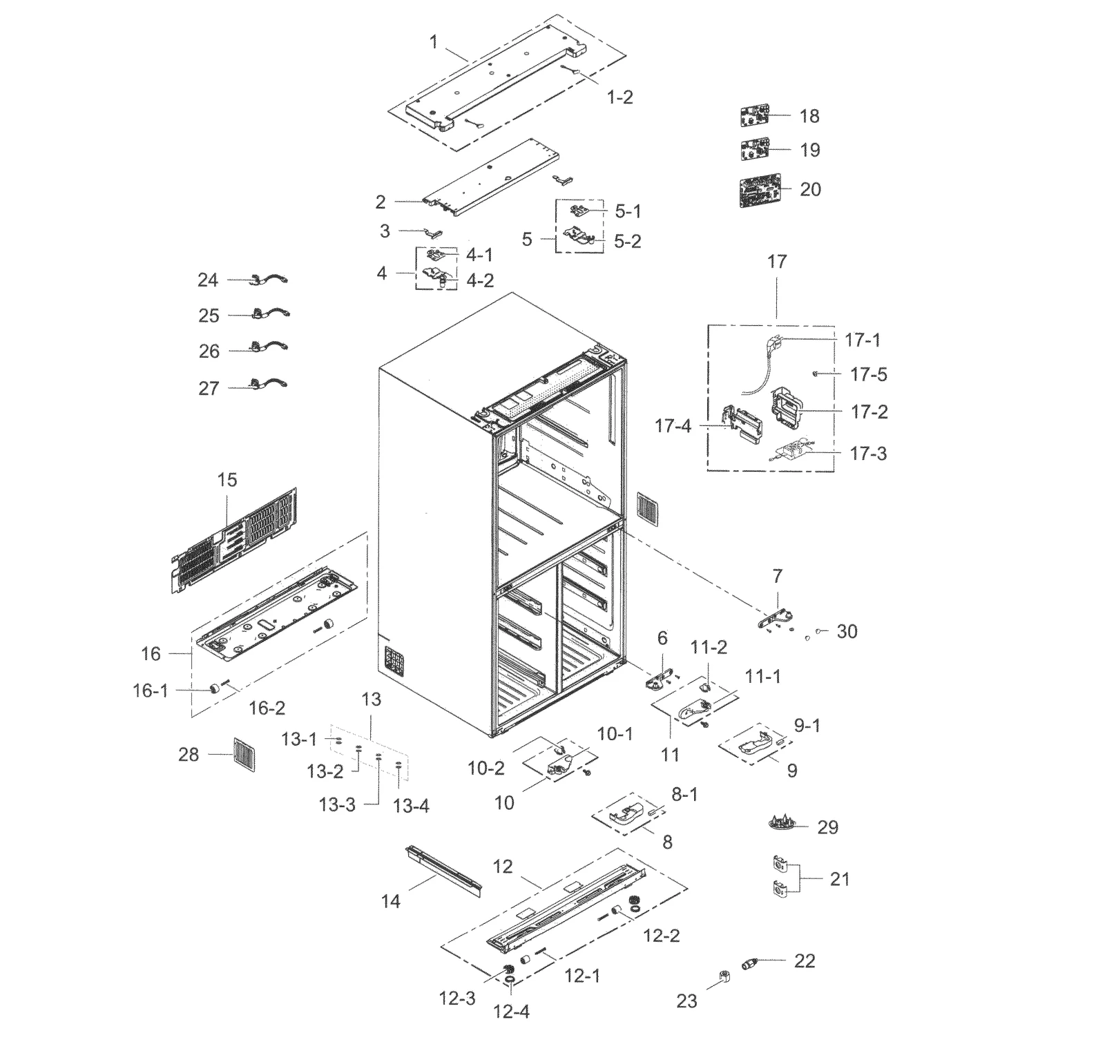 Right Lower Hinge Assembly