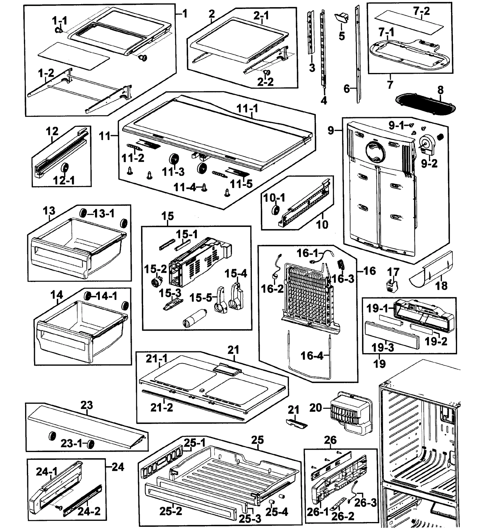 Display Assembly with Harness