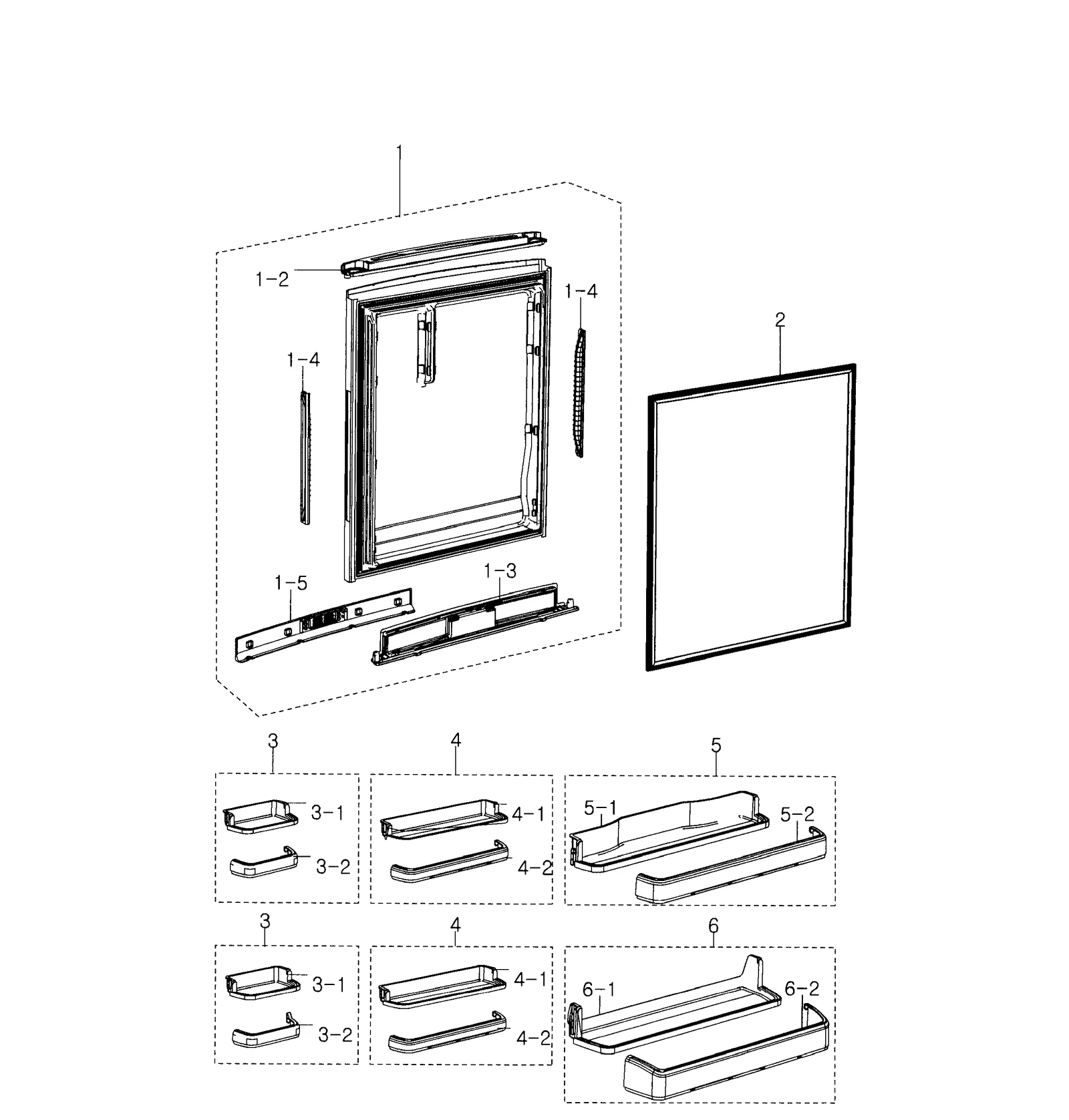 Foam Door Assembly for NW2 Plati