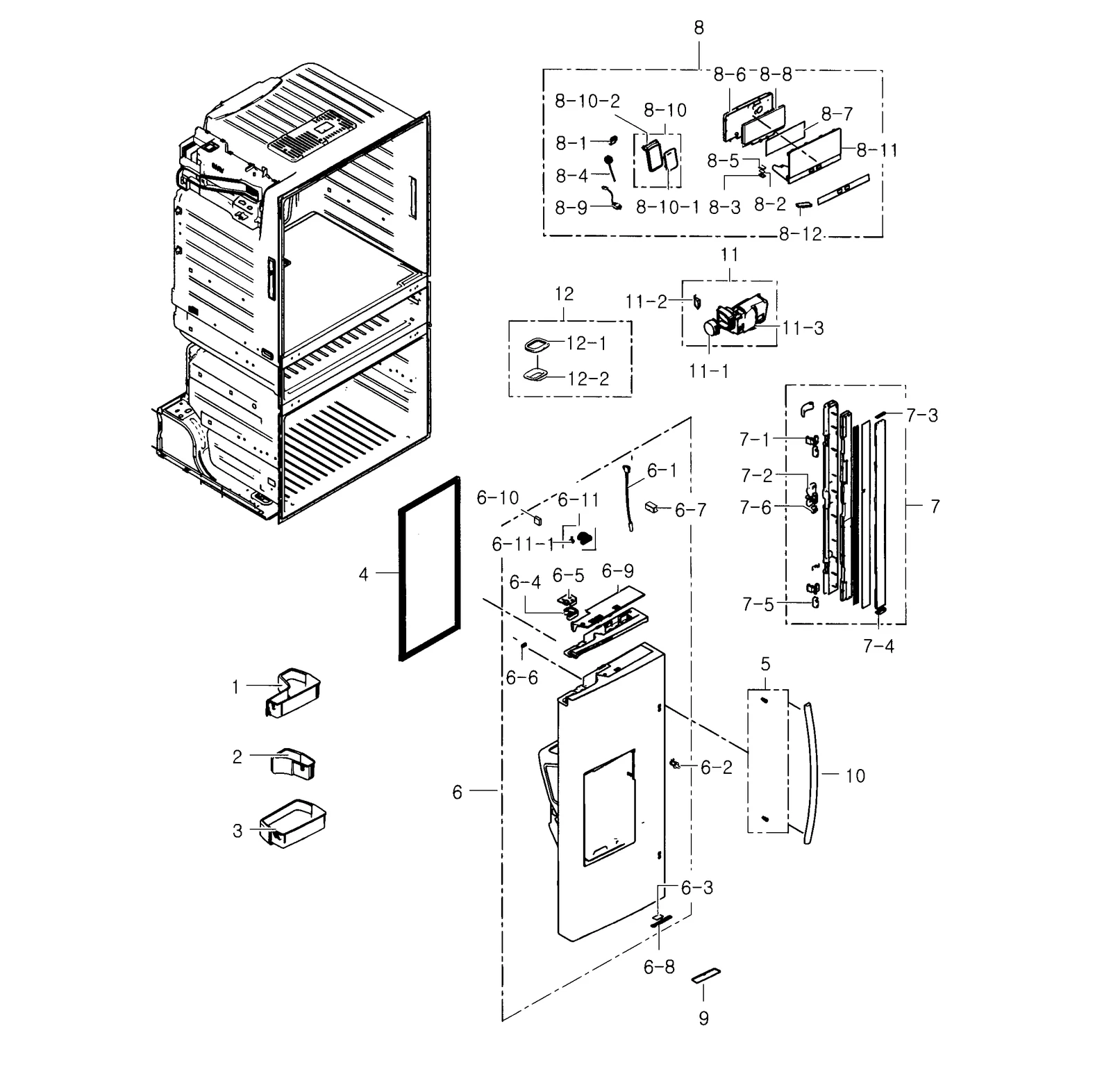 Left Door Foam Assembly
