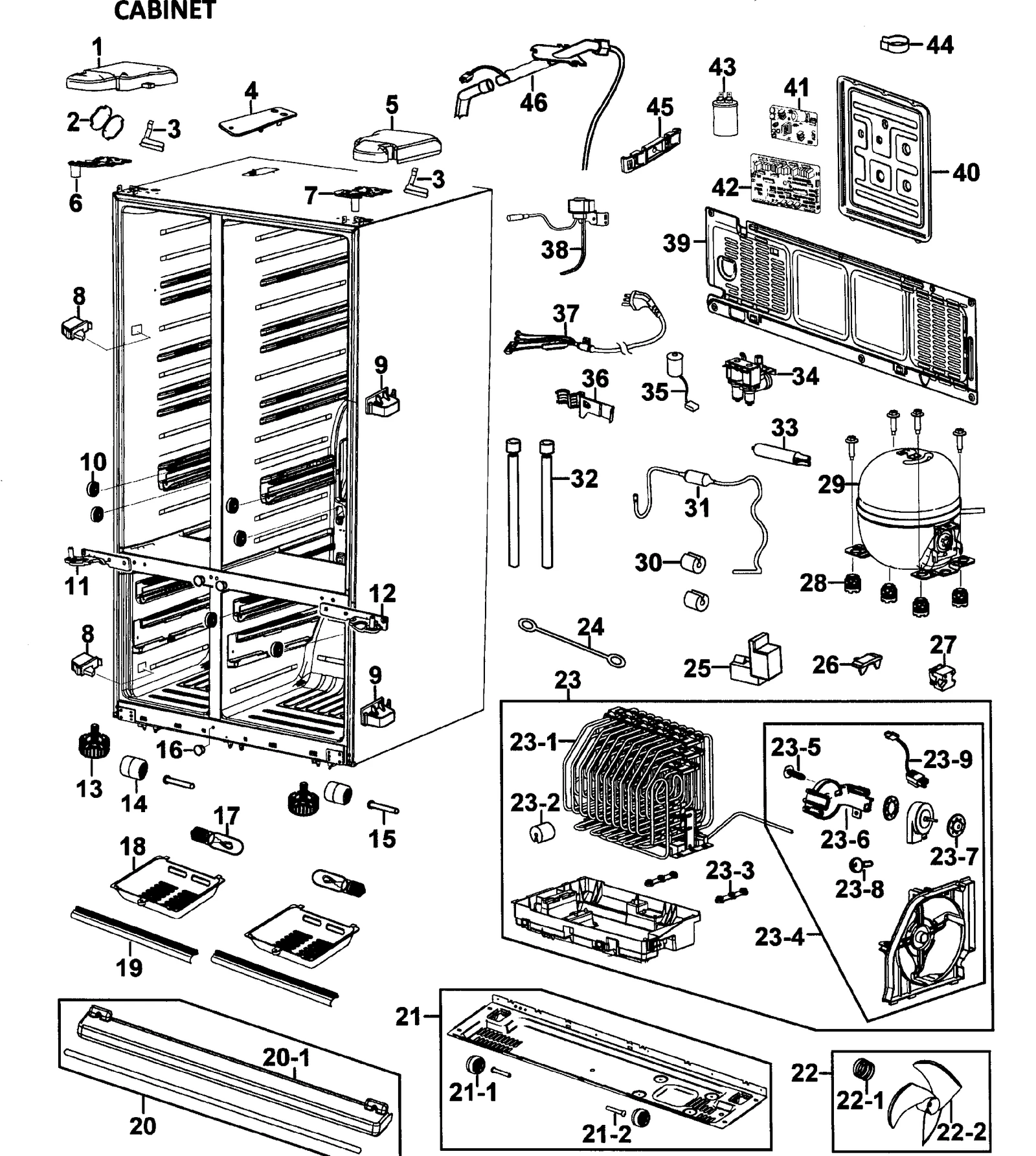 Upper Hinge Cover Assembly