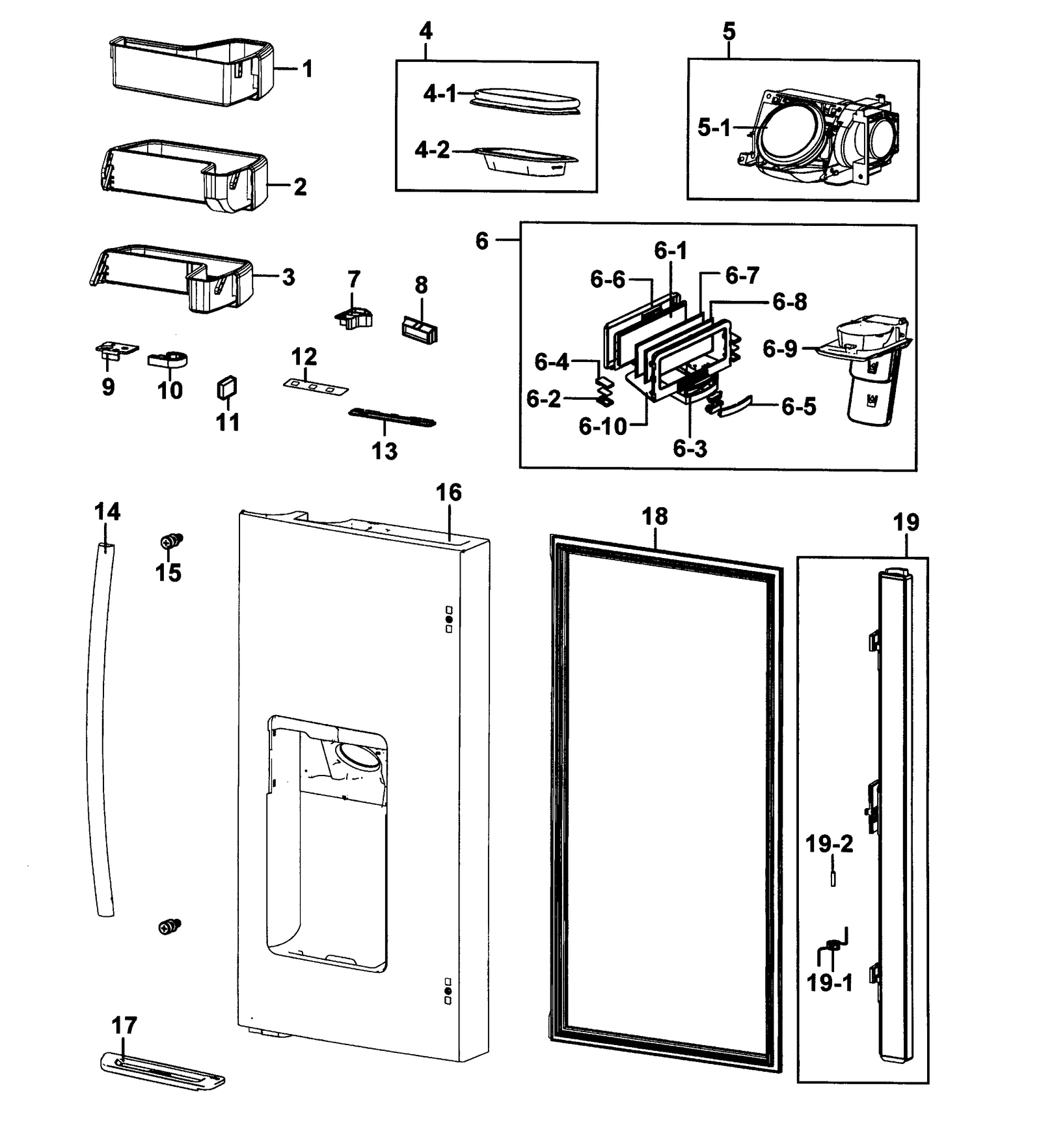 Left Door Foam Assembly