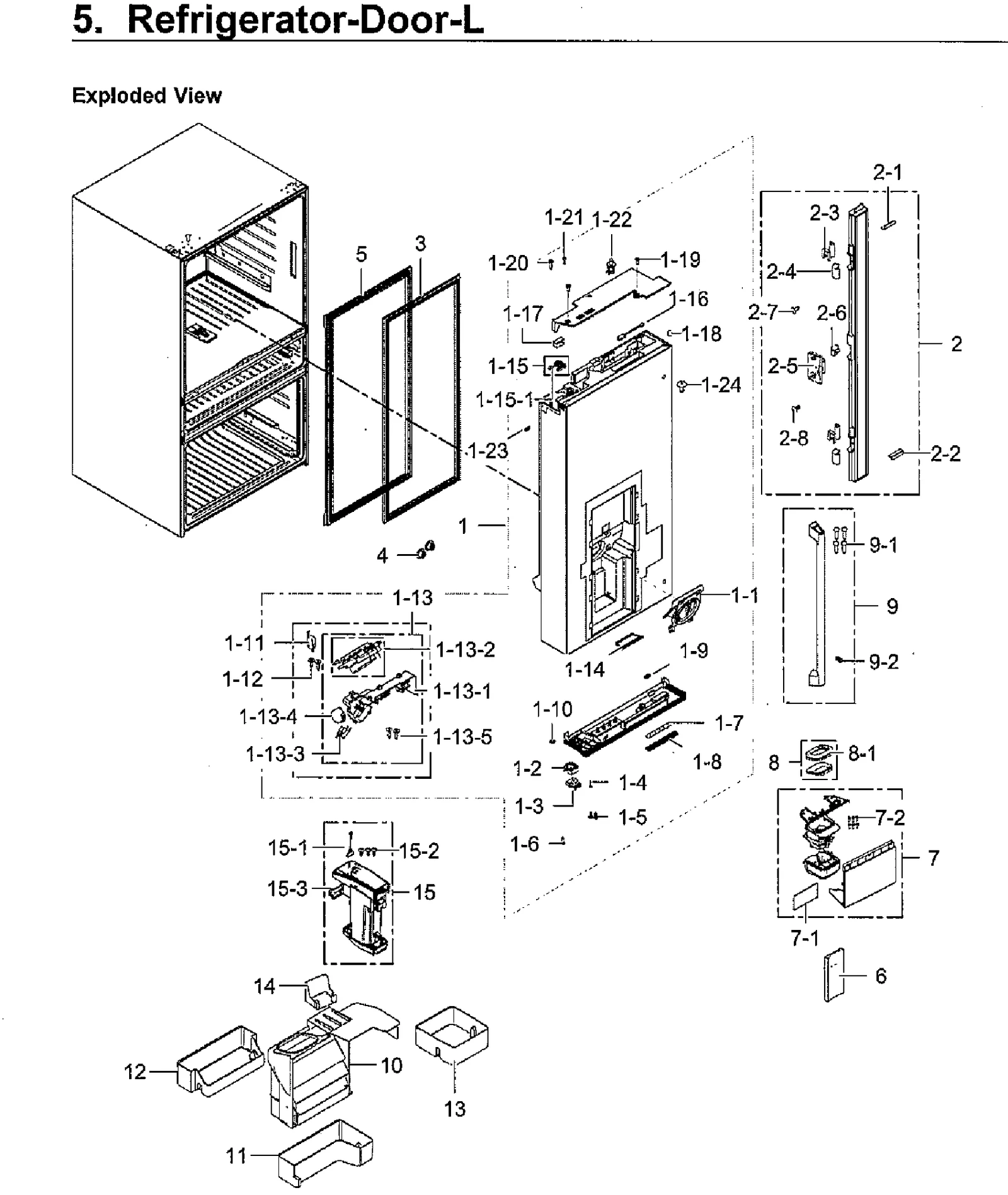 Left Door Foam Assembly