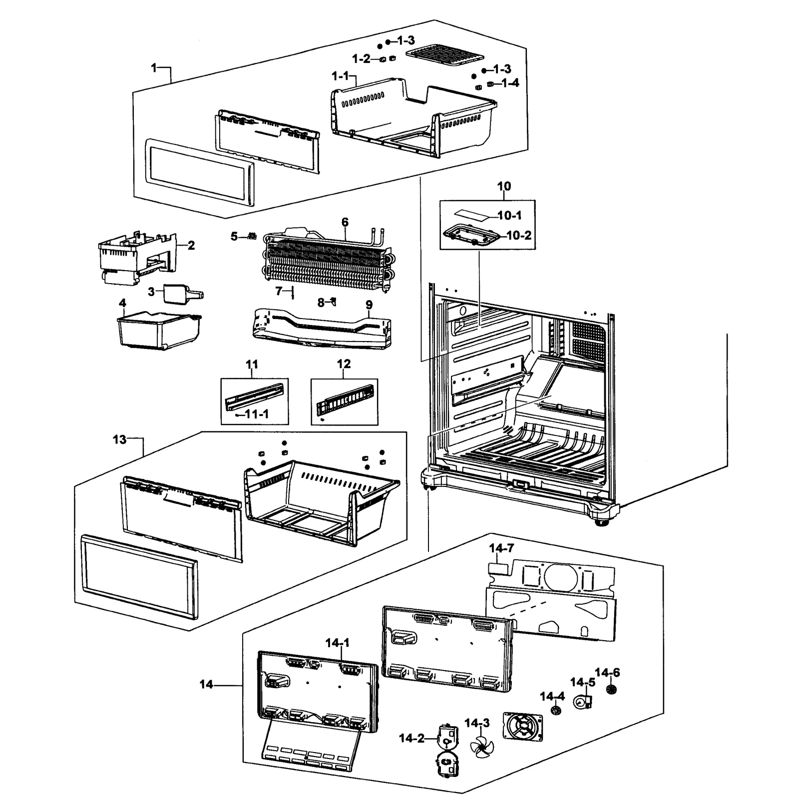 Upper Tray Assembly NW2-SEARS Hips