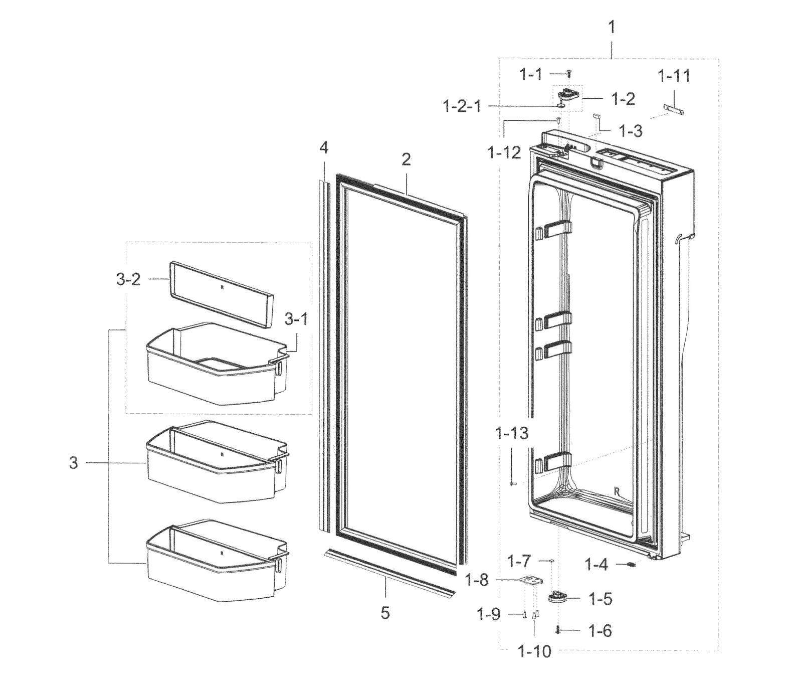 Assembly Right Door Foam