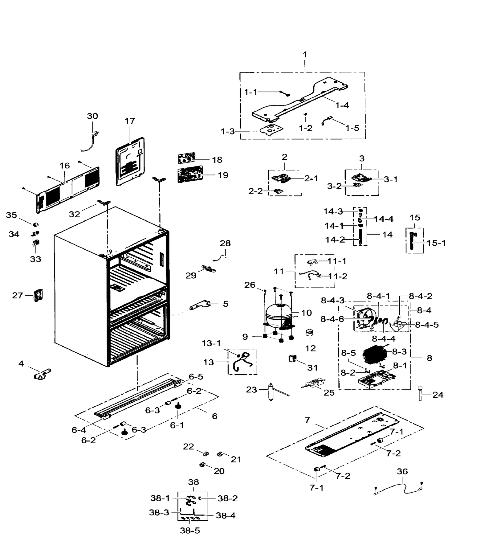 Hinge Assembly Upper Left AW4-4D T3