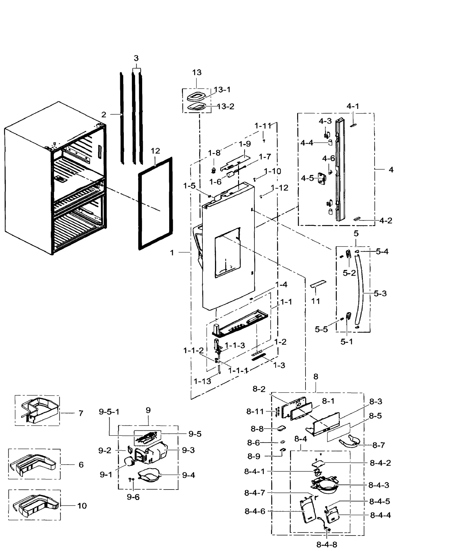 Left Door Foam Assembly