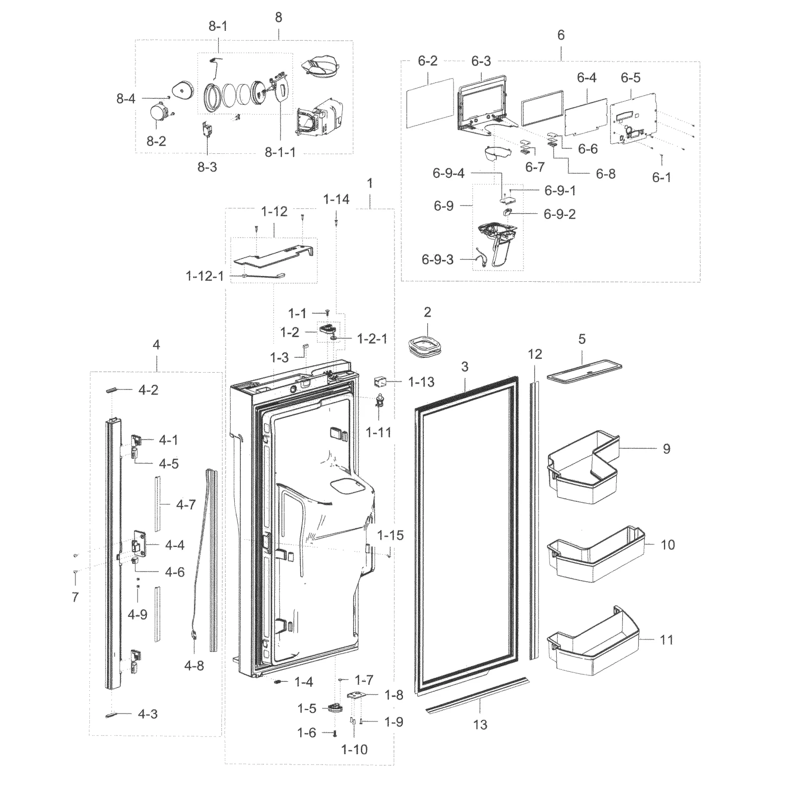Left Door Foam Assembly