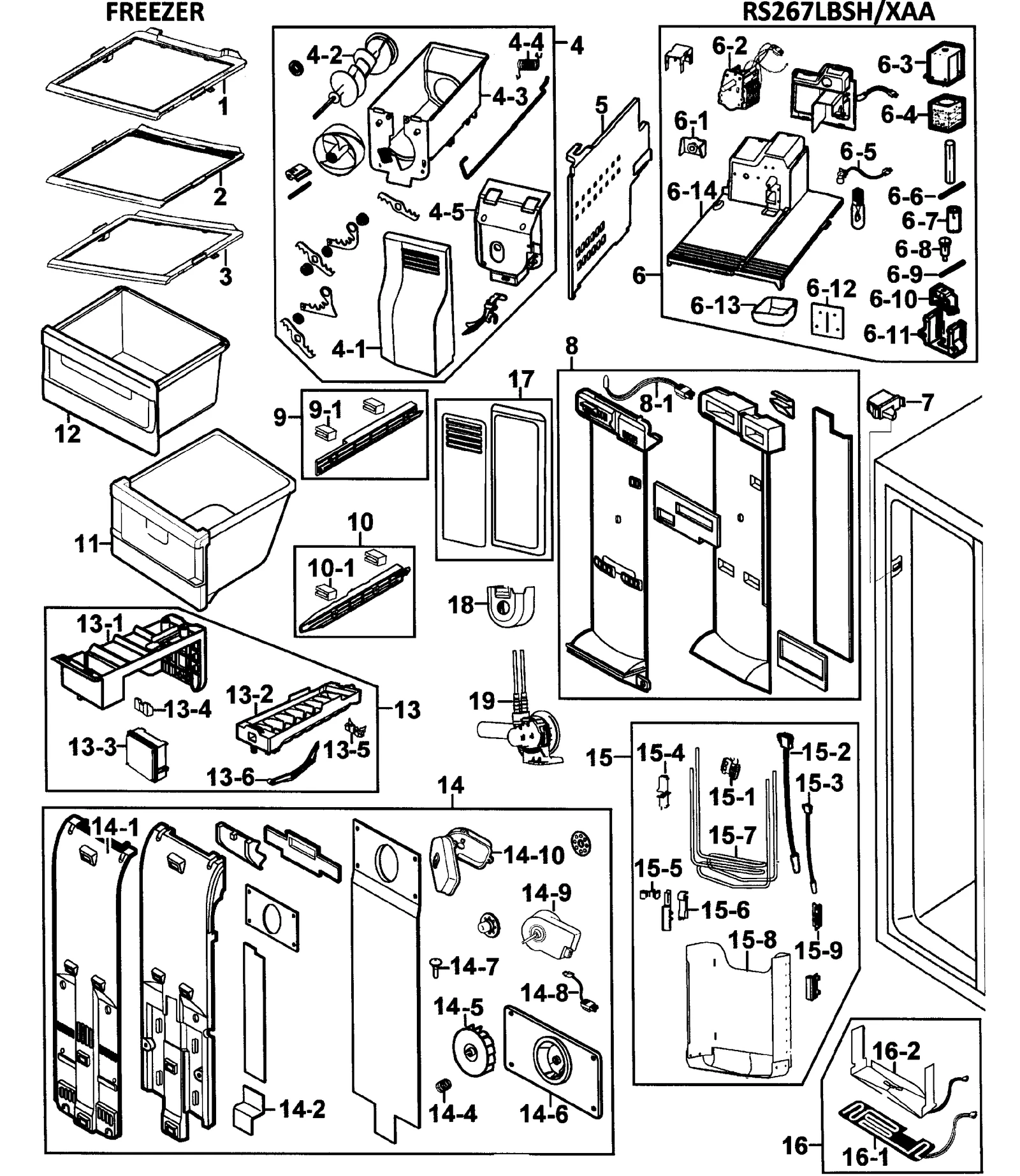 Upper Basket Case Assembly