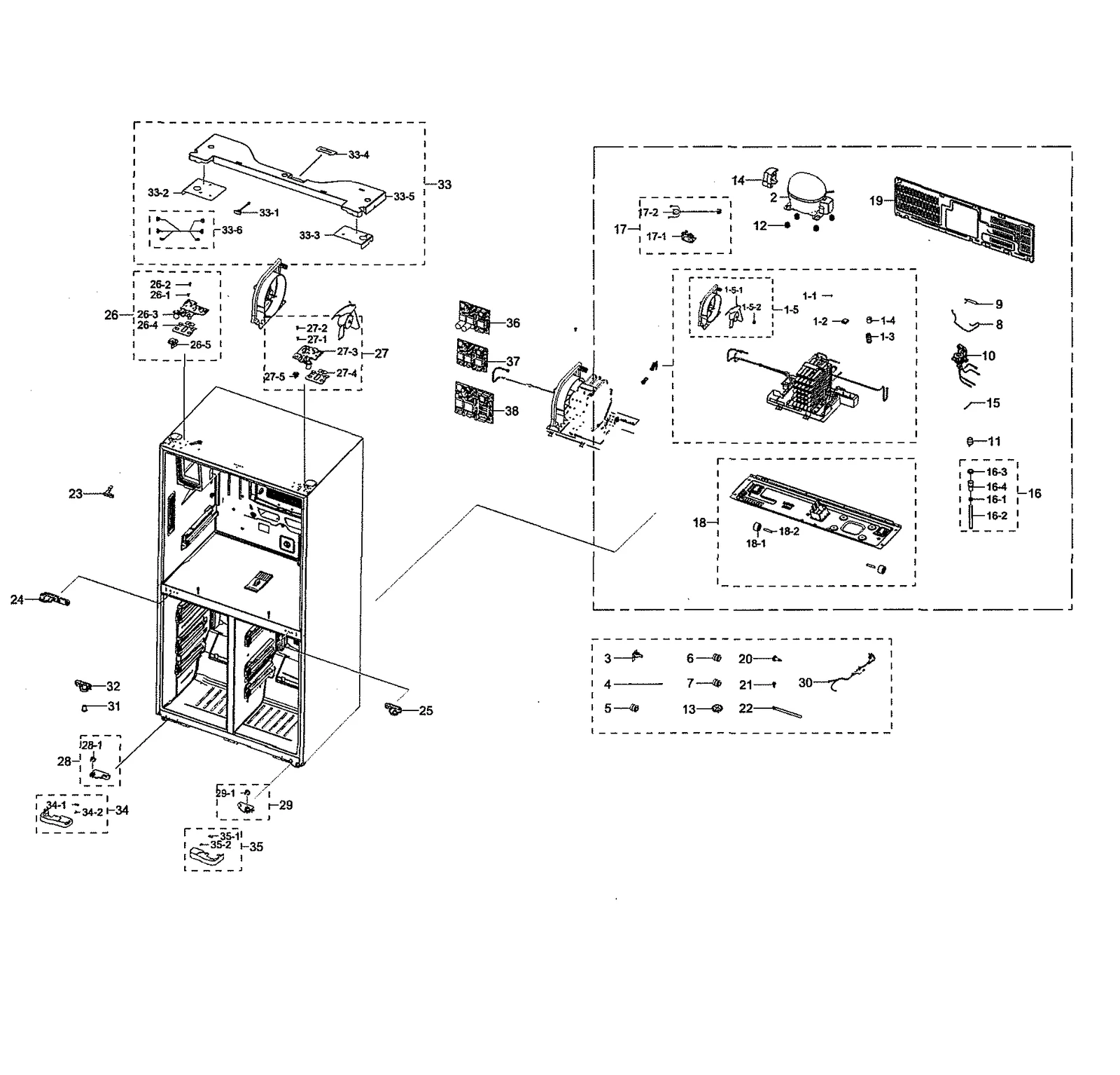 Shim Hinge Assembly Middle
