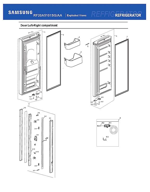 Left Door Foam Assembly