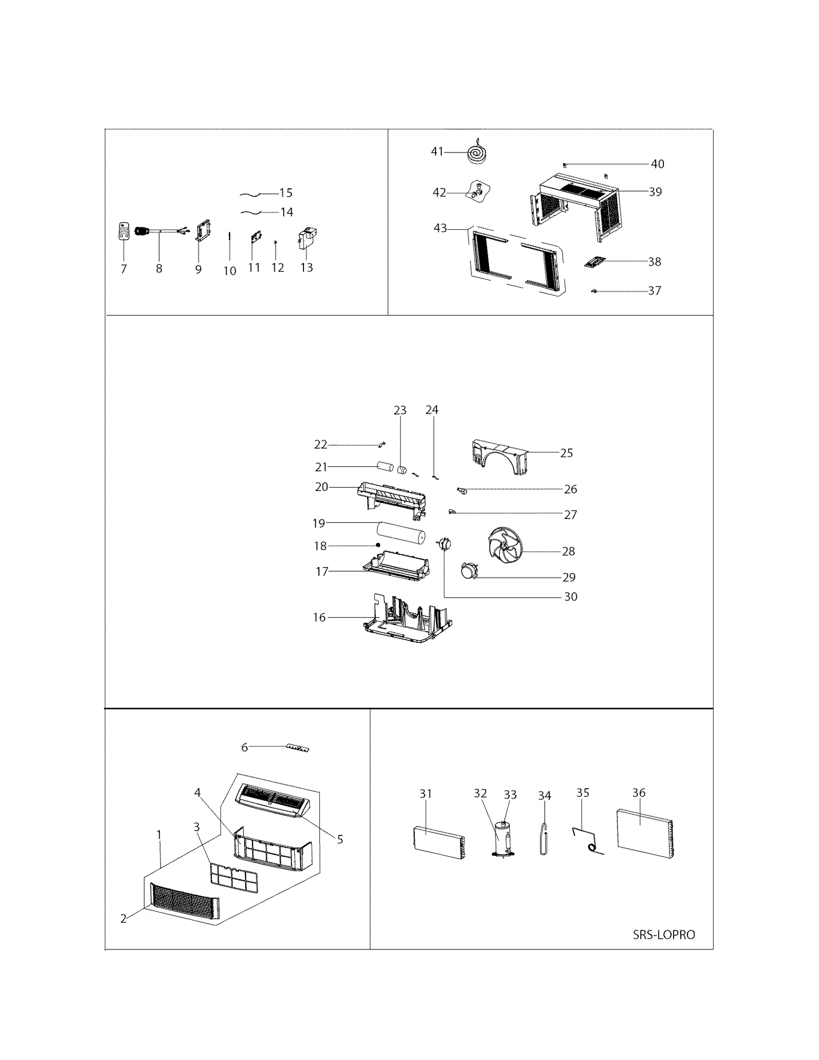 Repair Parts List
