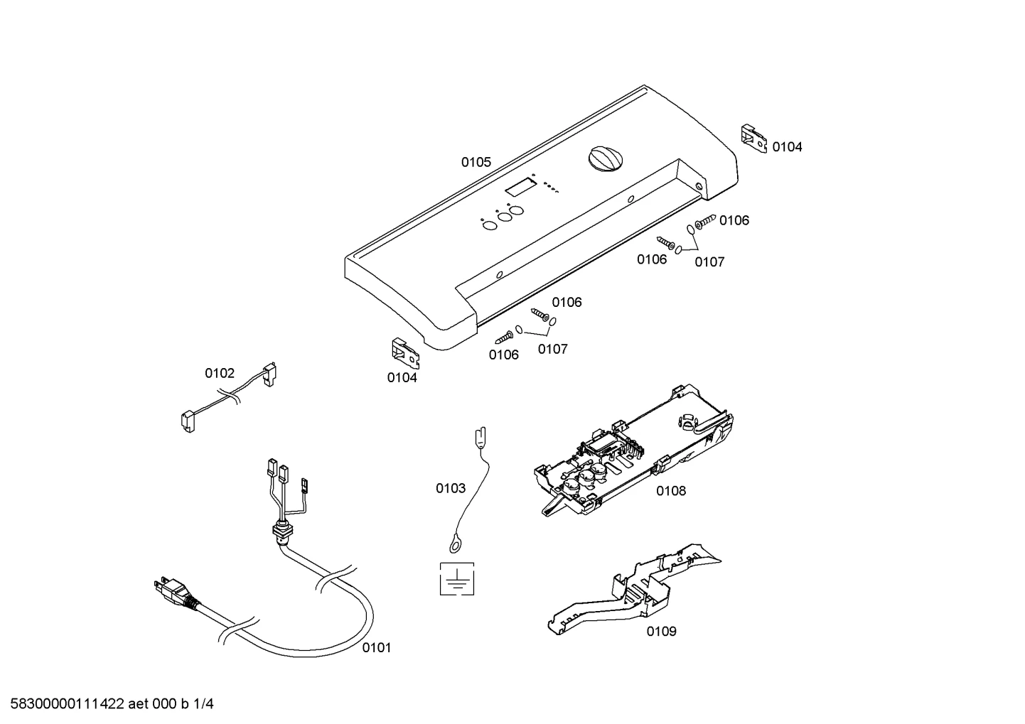 Wire Harness, Terminal Block-Control