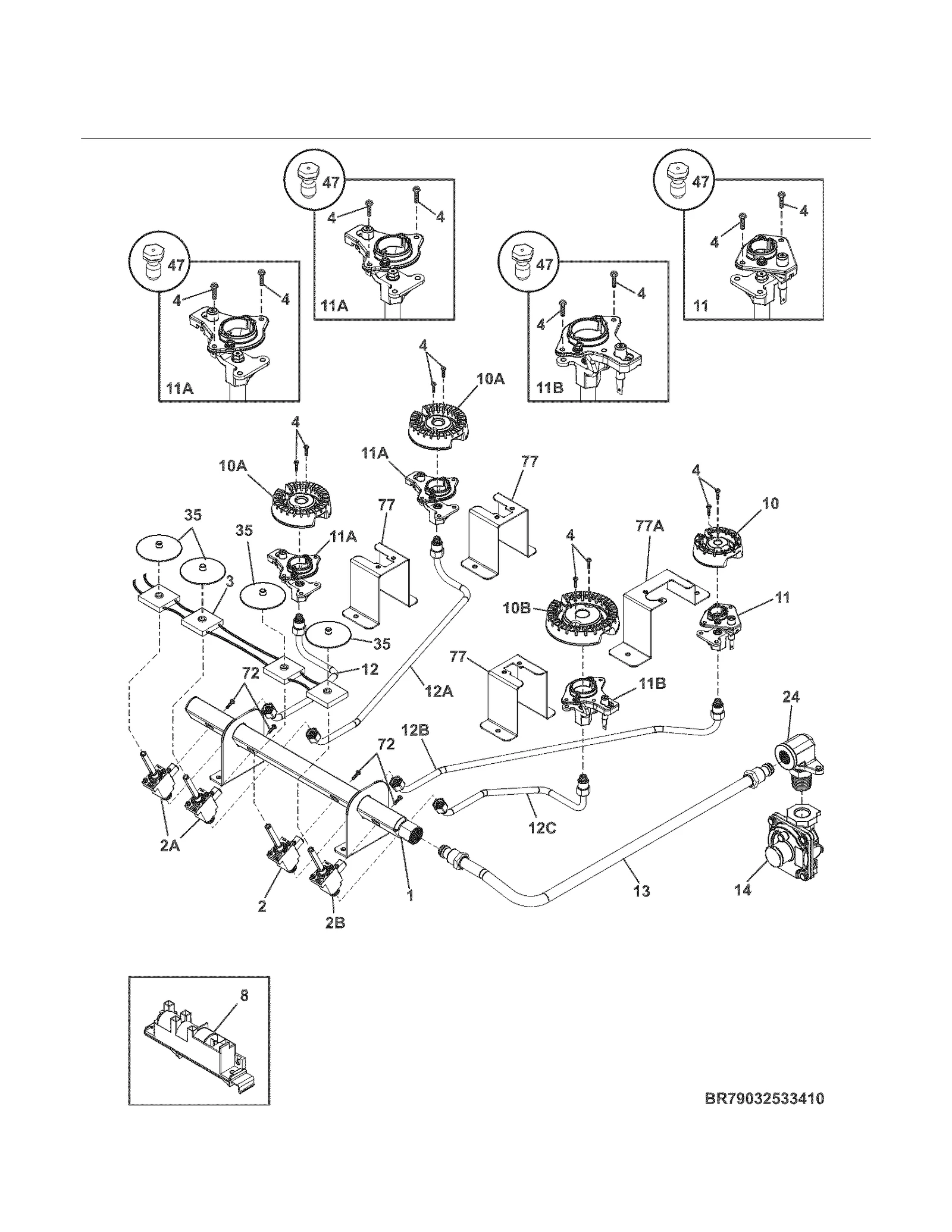 Top Burner Valve