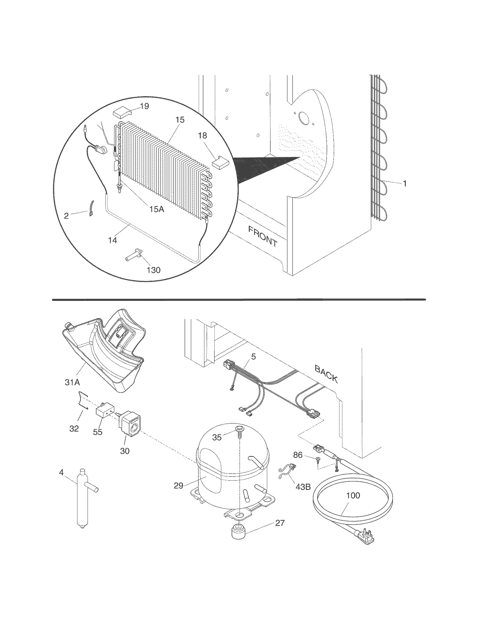 Defrost Temperature Harness with Electron