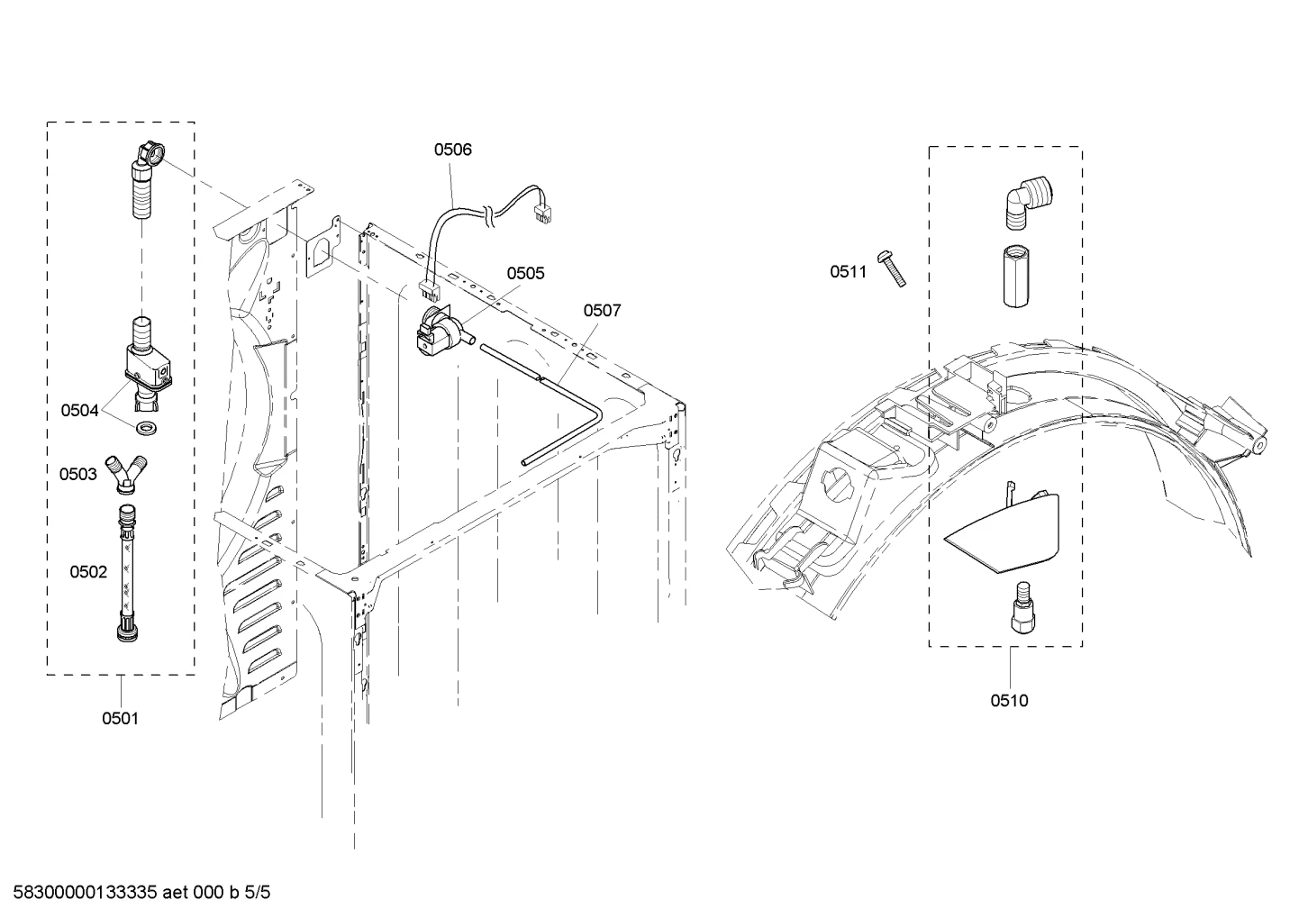 Wire Harness, Mist Water Valve