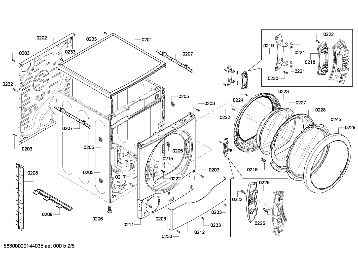 Cover, Door Latch, Gray, Gas/Electric Dryer
