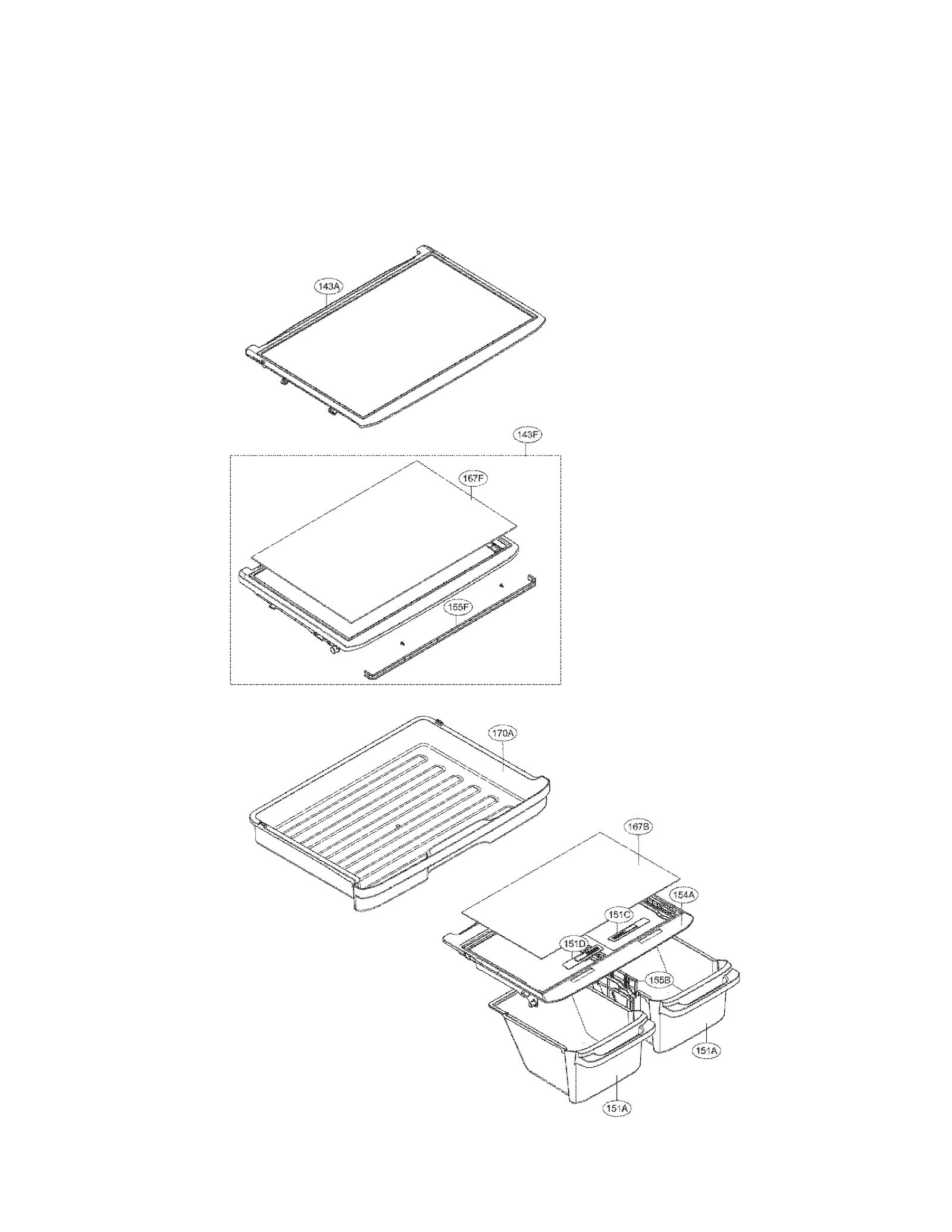 Vegetable Tray Cover Assembly