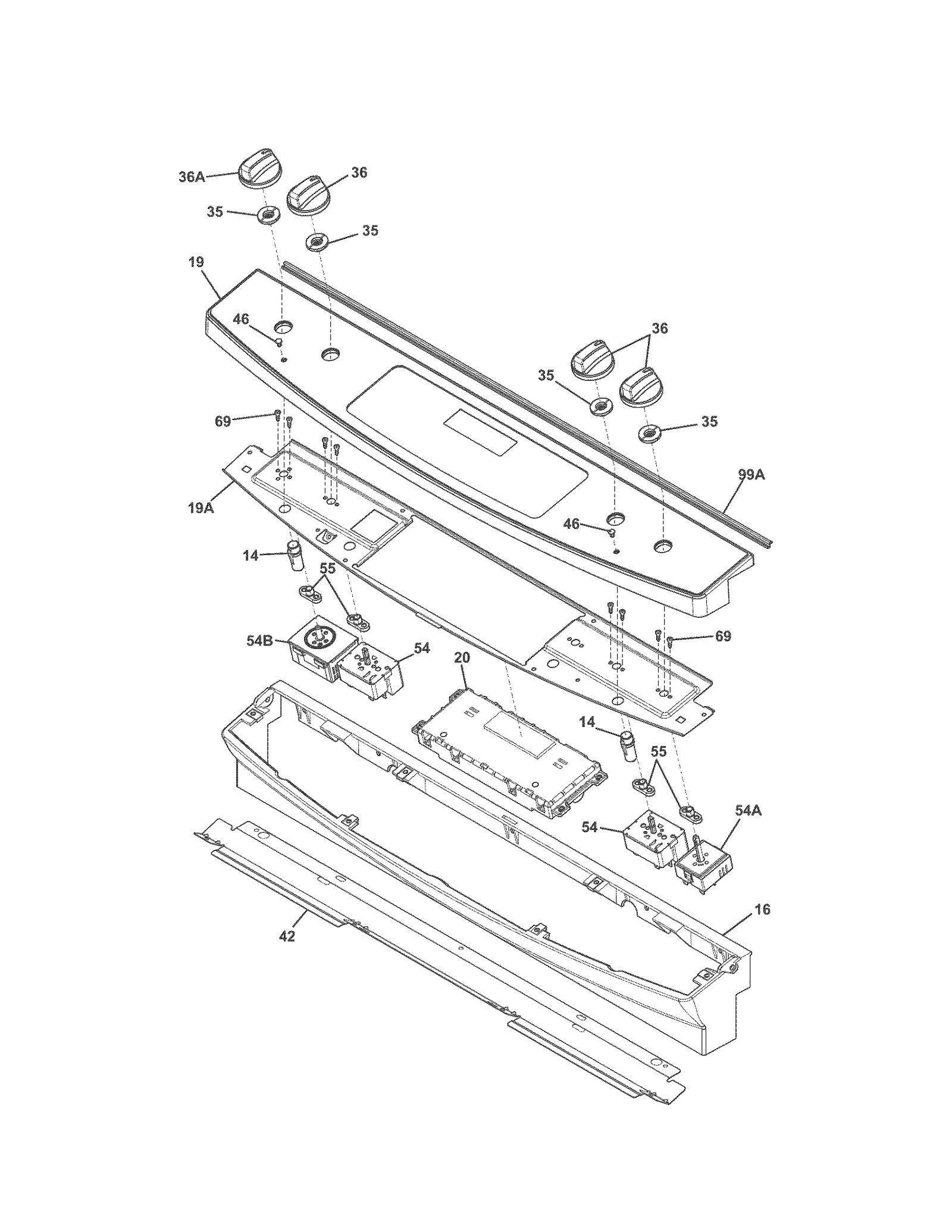 Stainless Steel Control Panel Assembly