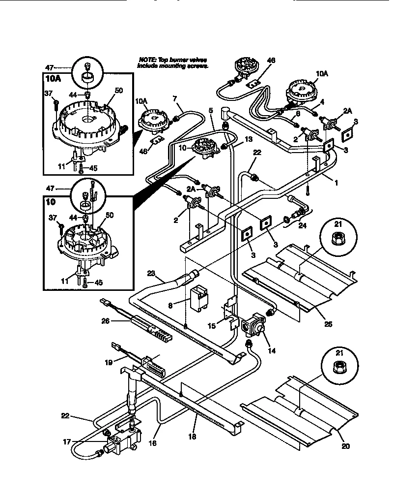 Top Burner Valve