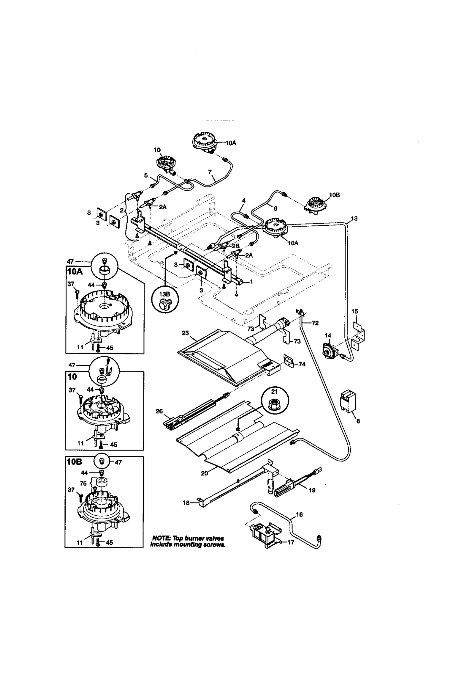Top Burner Valve