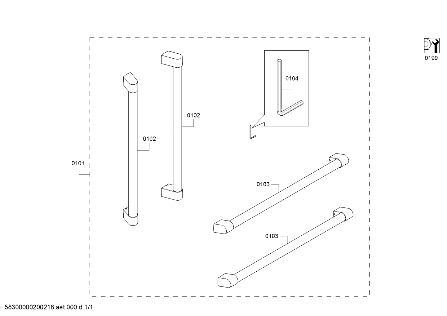 Handle For Refrigerator - Set Screw 10006262