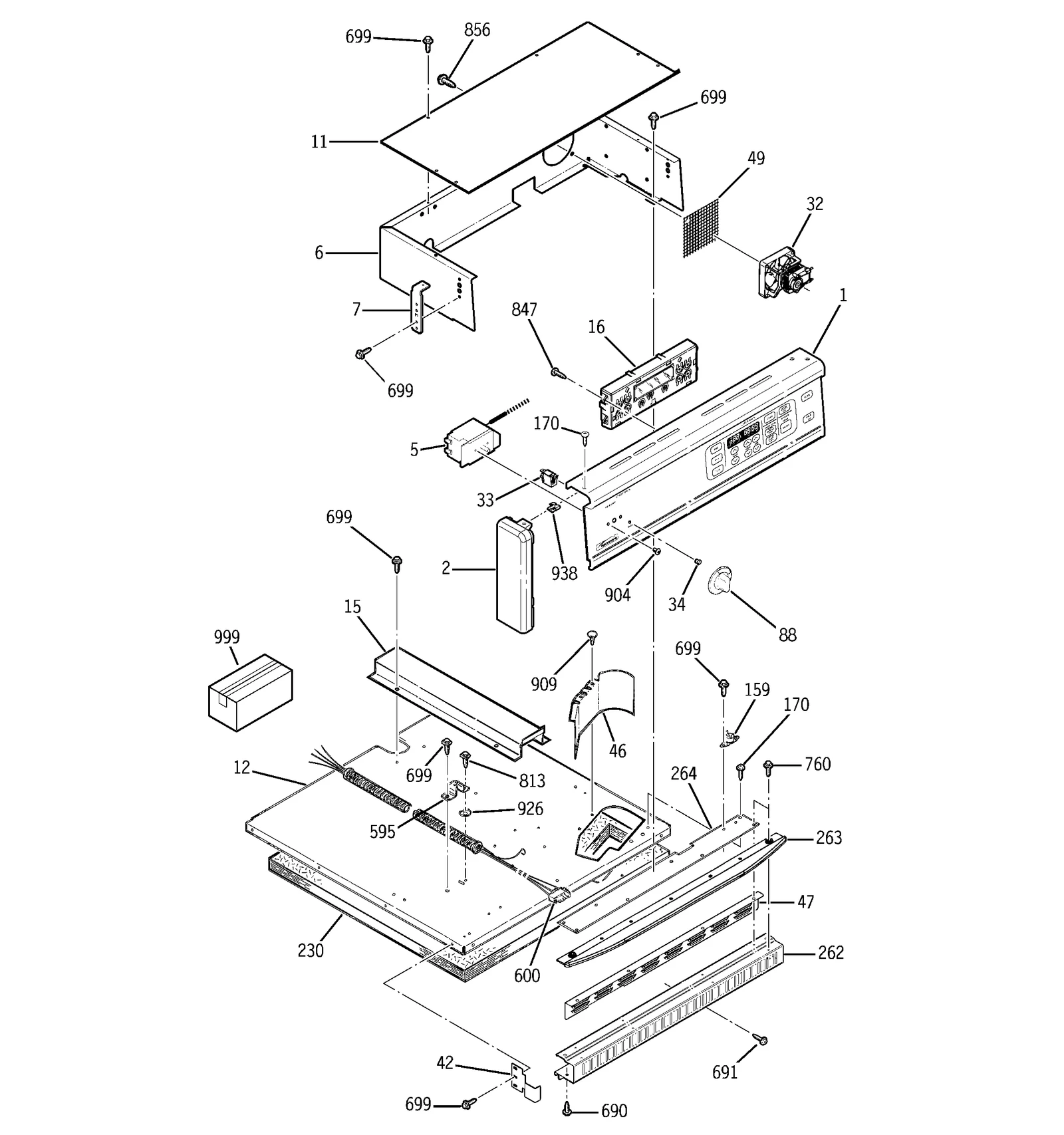 Control Panel Assembly (SRS-BLK)
